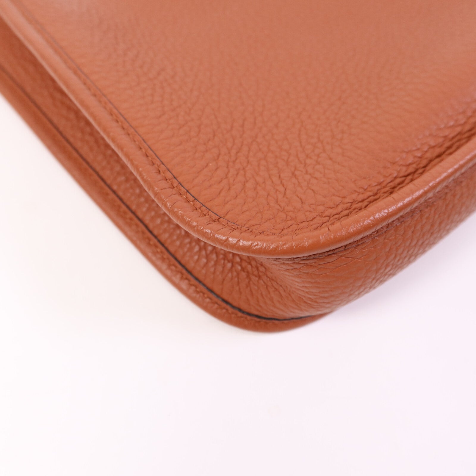 HERMES Clemence皮革Evelyne TPM金扣肩背袋Cuivre