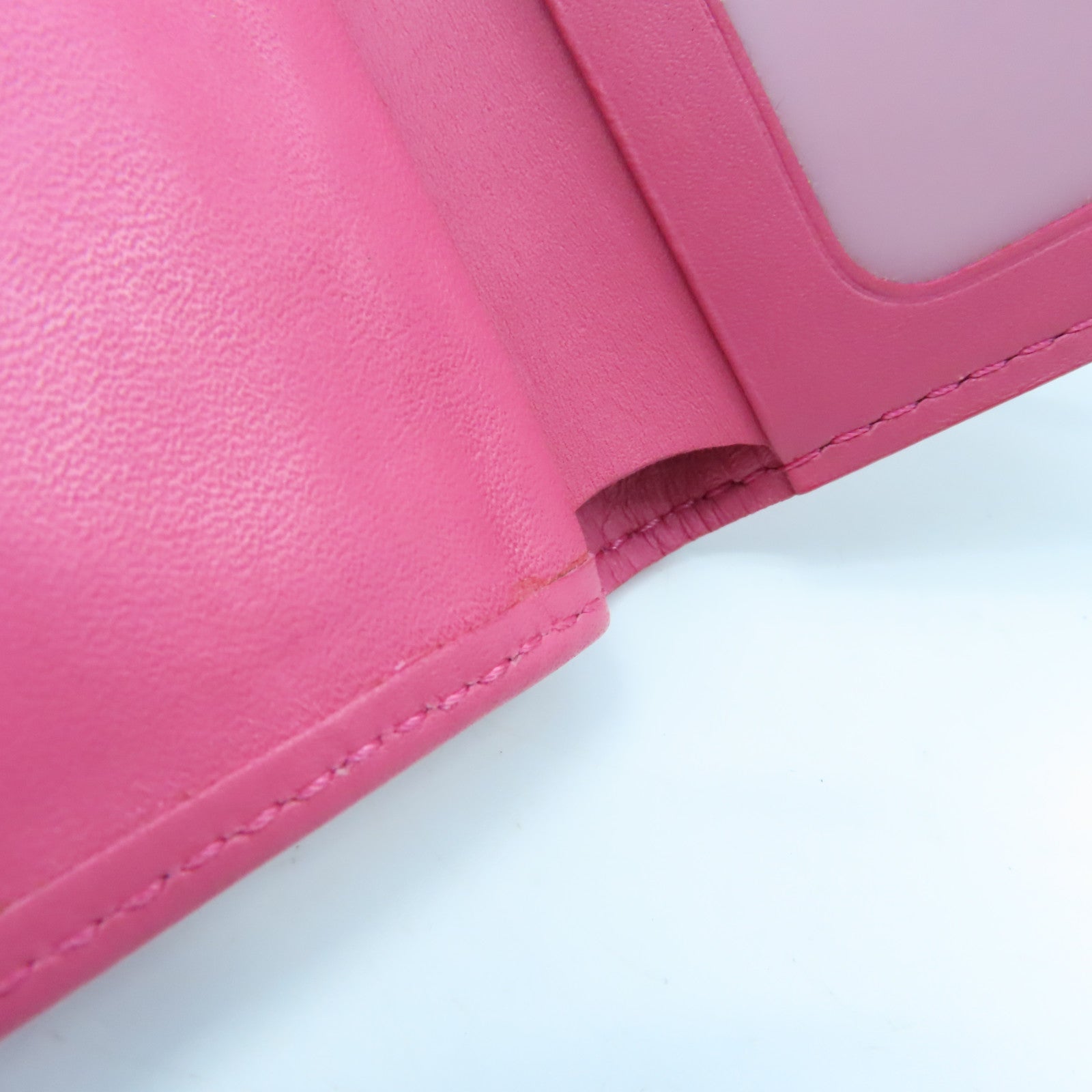 LOUIS VUITTON Vernis Wallet gold buckle wallet pink