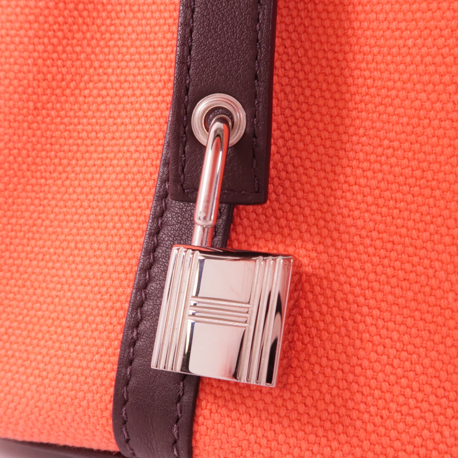 HERMES 【激減優惠】帆布Picotin PM Cargo手挽袋OERose Texas