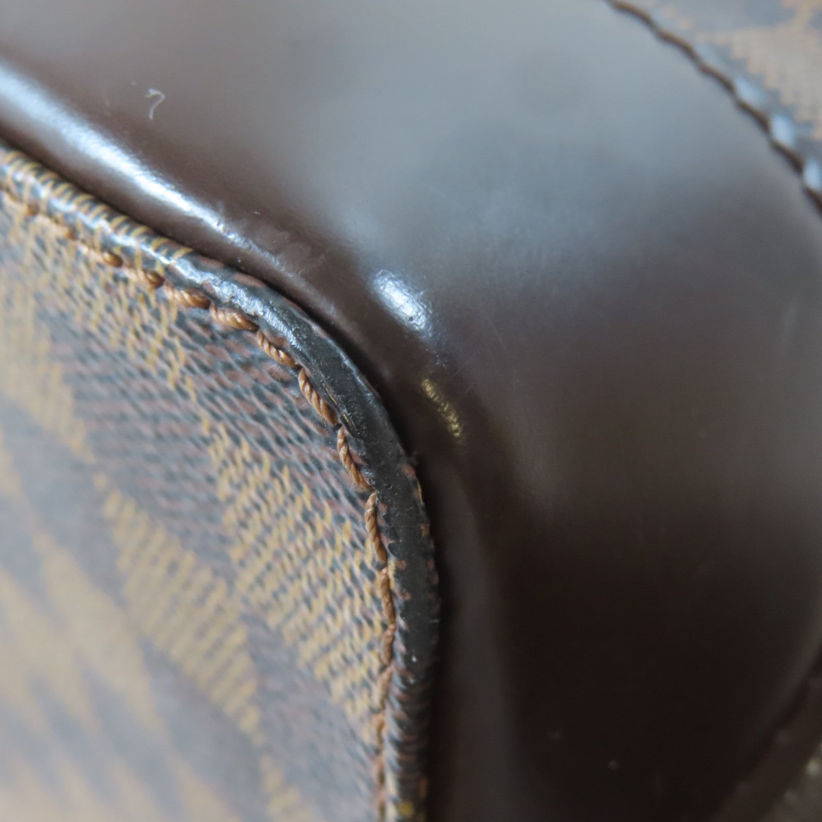 LOUIS VUITTON 【激減優惠】Damier Ebene Hampstead MM金扣肩背袋啡色
