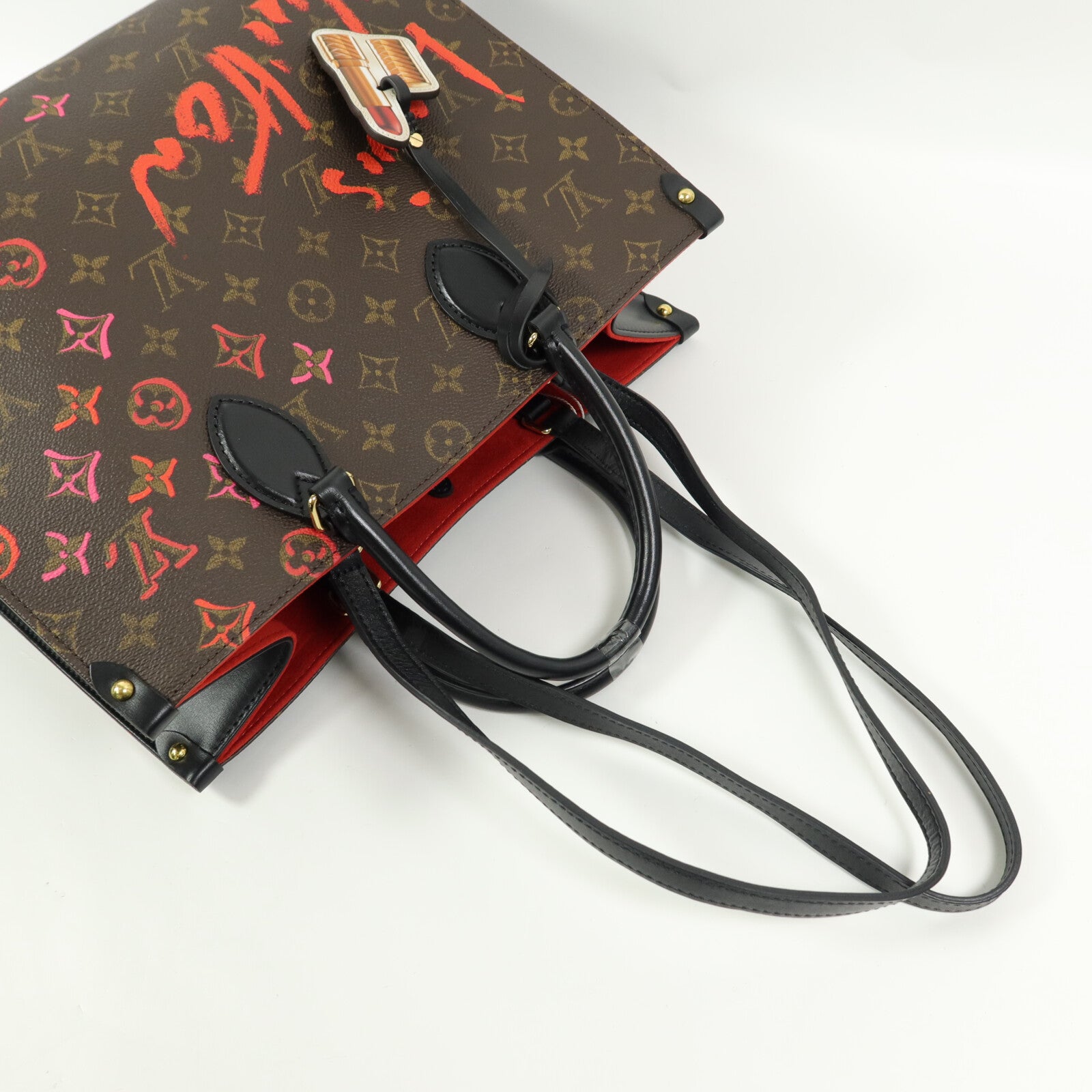 LOUIS VUITTON Monogram OnTheGo MM ""Fall in Love""手挽肩背兩用袋