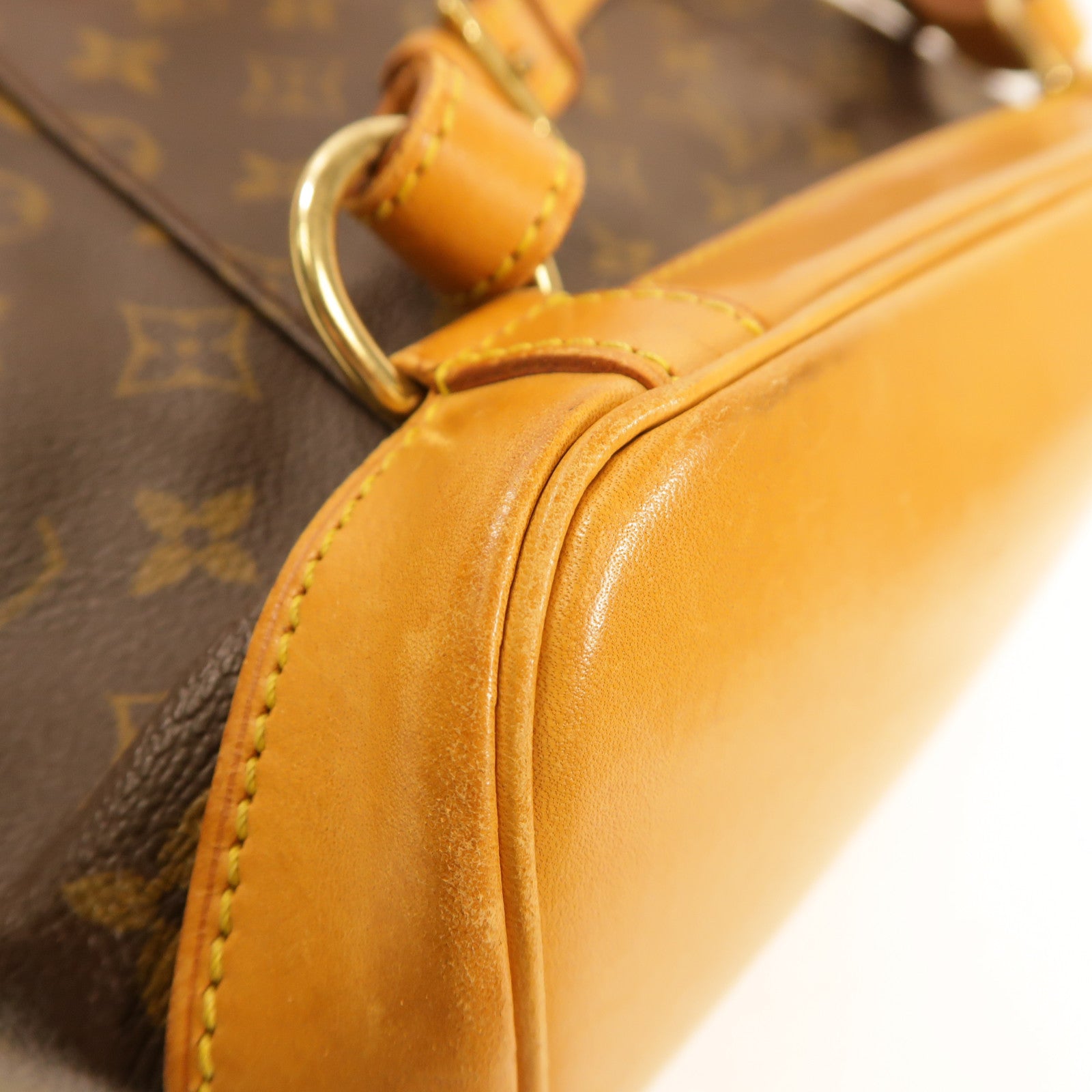 LOUIS VUITTON Monogram Montsouris MM金扣背包啡色