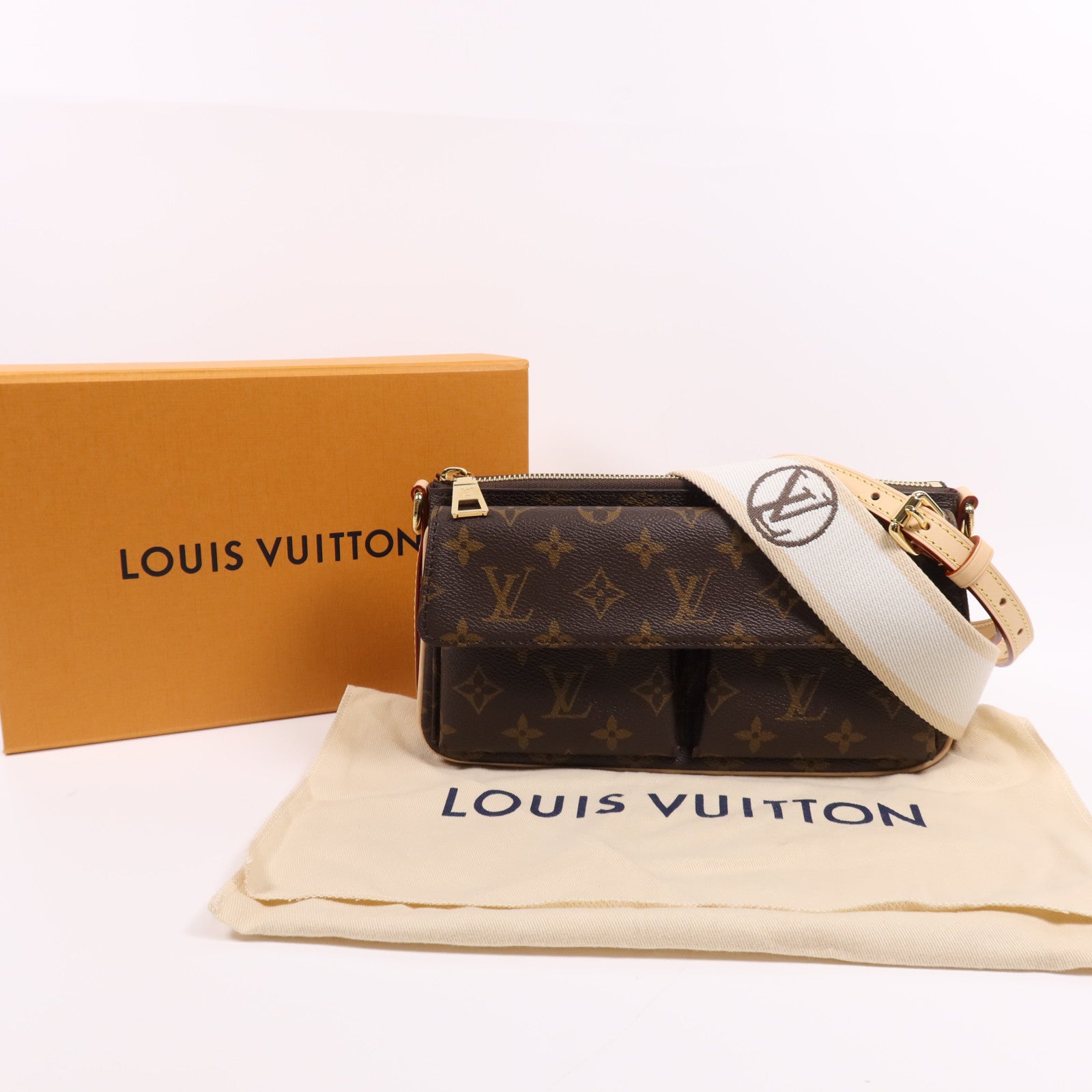 LOUIS VUITTON Monogram 2 way Shoulder Bag金扣手挽肩背兩用袋