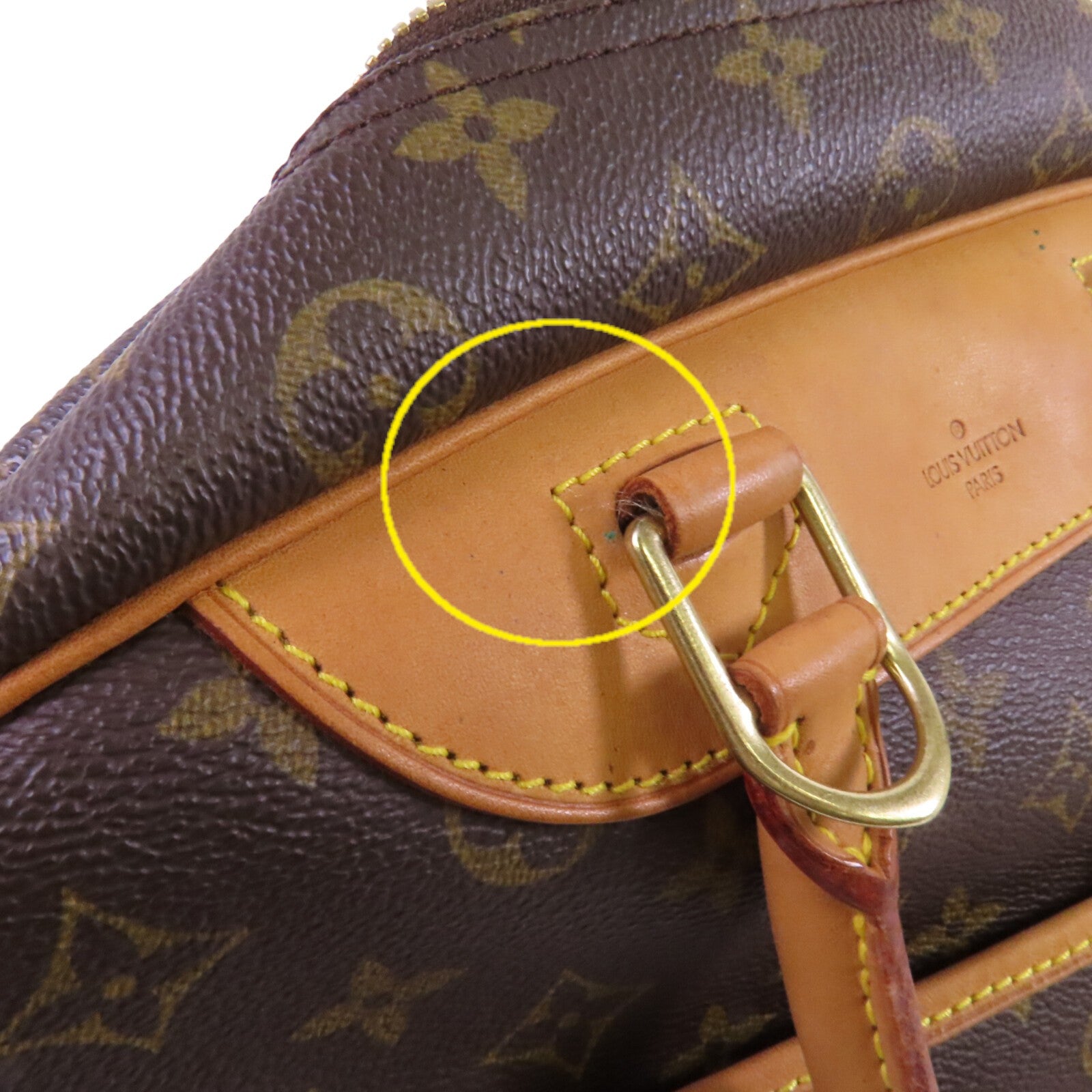 LOUIS VUITTON Monogram Deauville金扣手挽袋