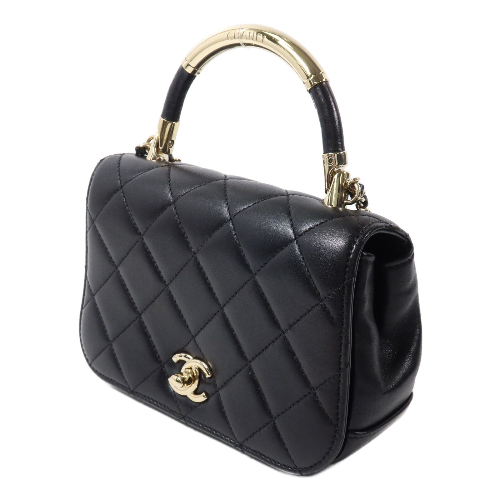 CHANEL 羊皮皮革2 Way Shoulder手挽肩背兩用袋