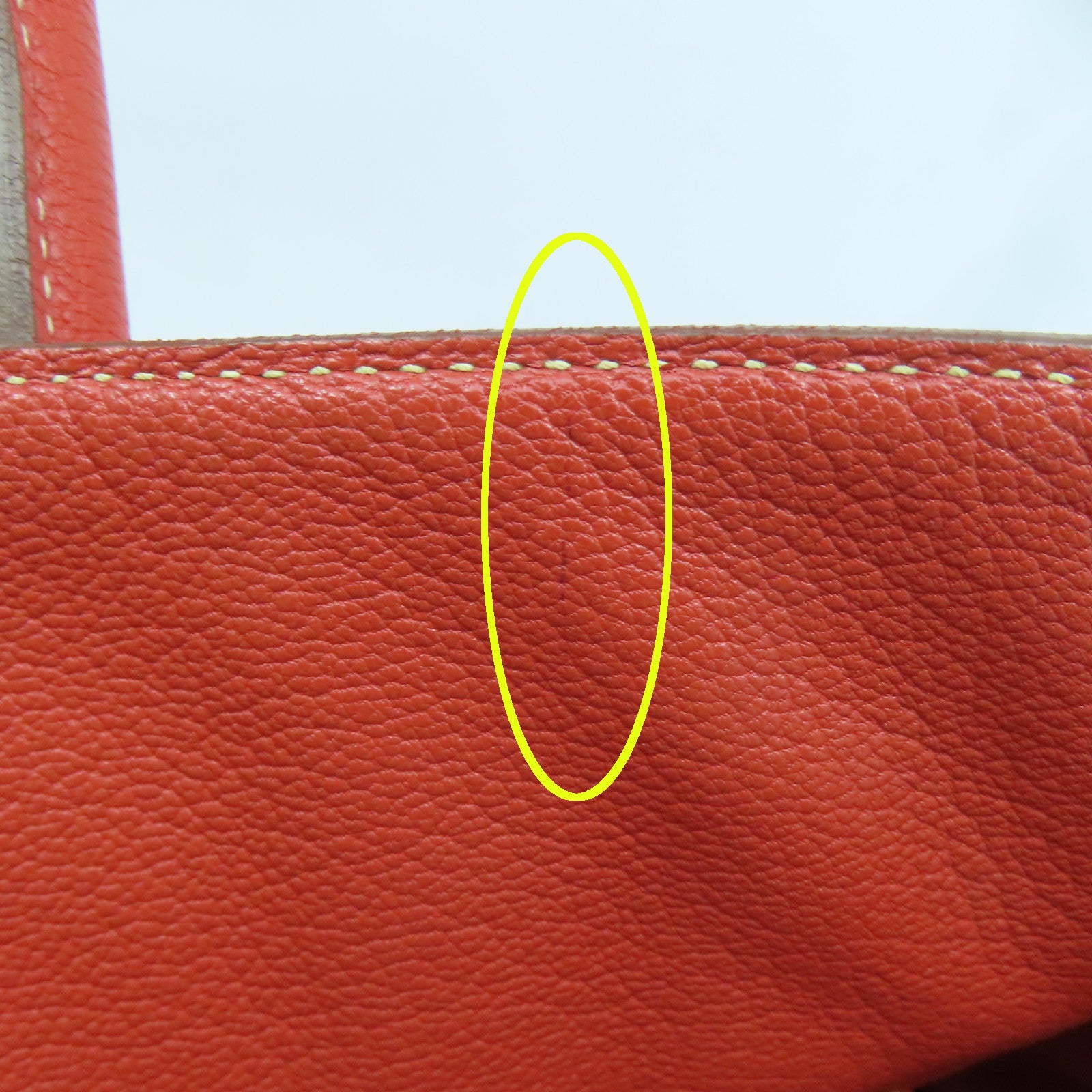 HERMES Togo皮革Shoulder Birkin金扣肩背袋鱷魚橘