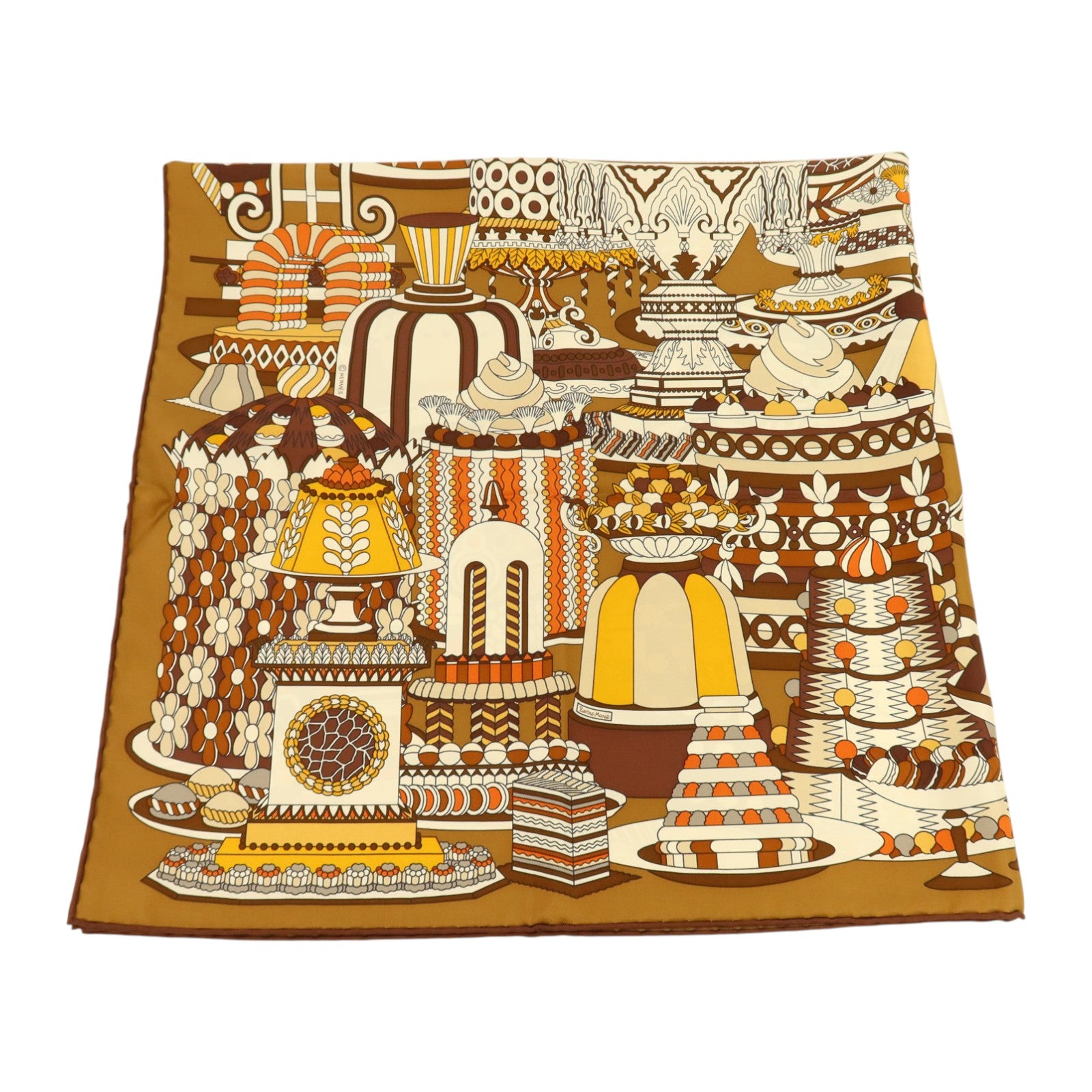 HERMES 絲質Scarf 90x90cm絲巾