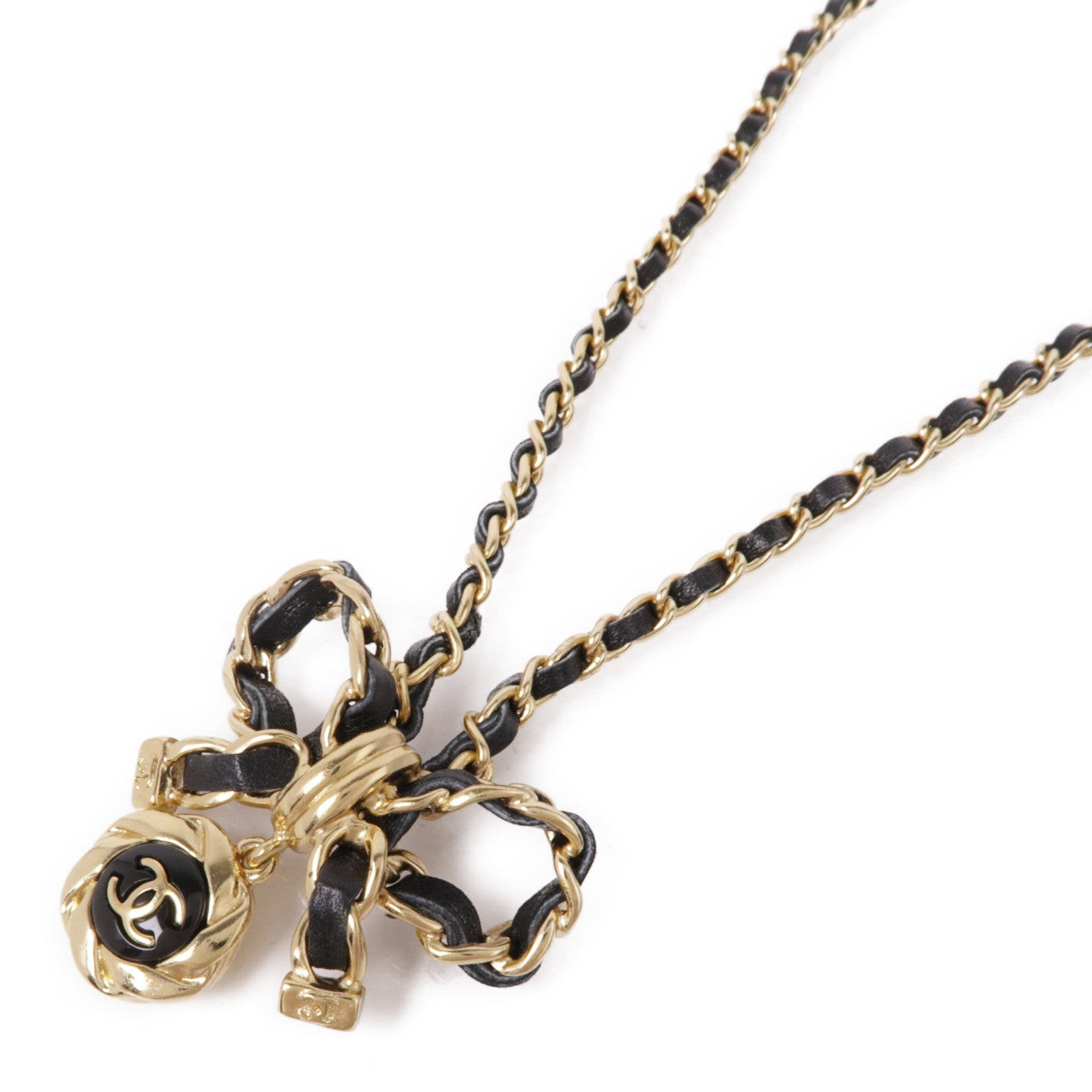 CHANEL 皮革/金屬Necklace項鍊
