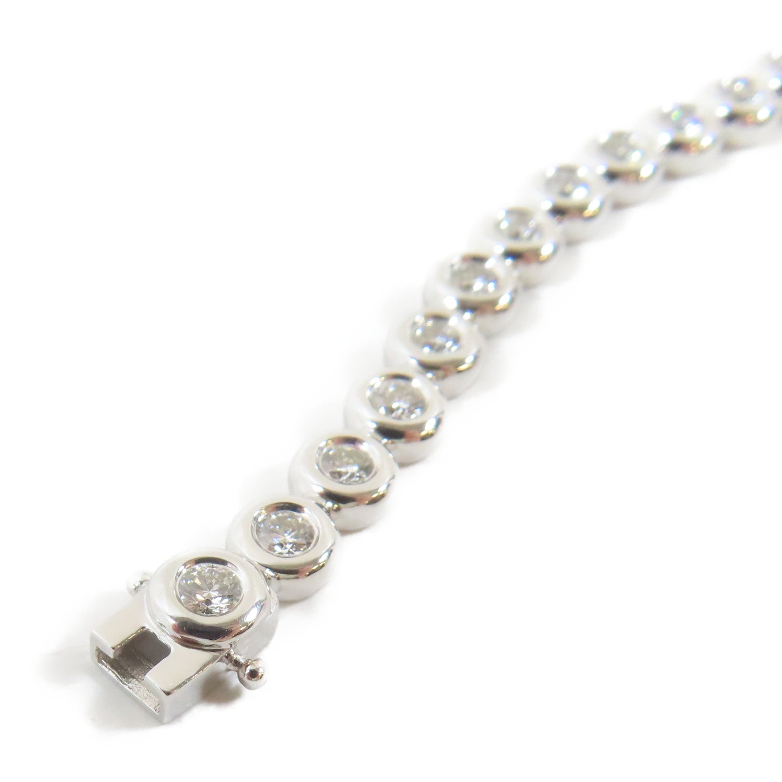 JEWELRY 18K白金Diamond Bracelet2.312ct鑽石手鏈#16.5cm