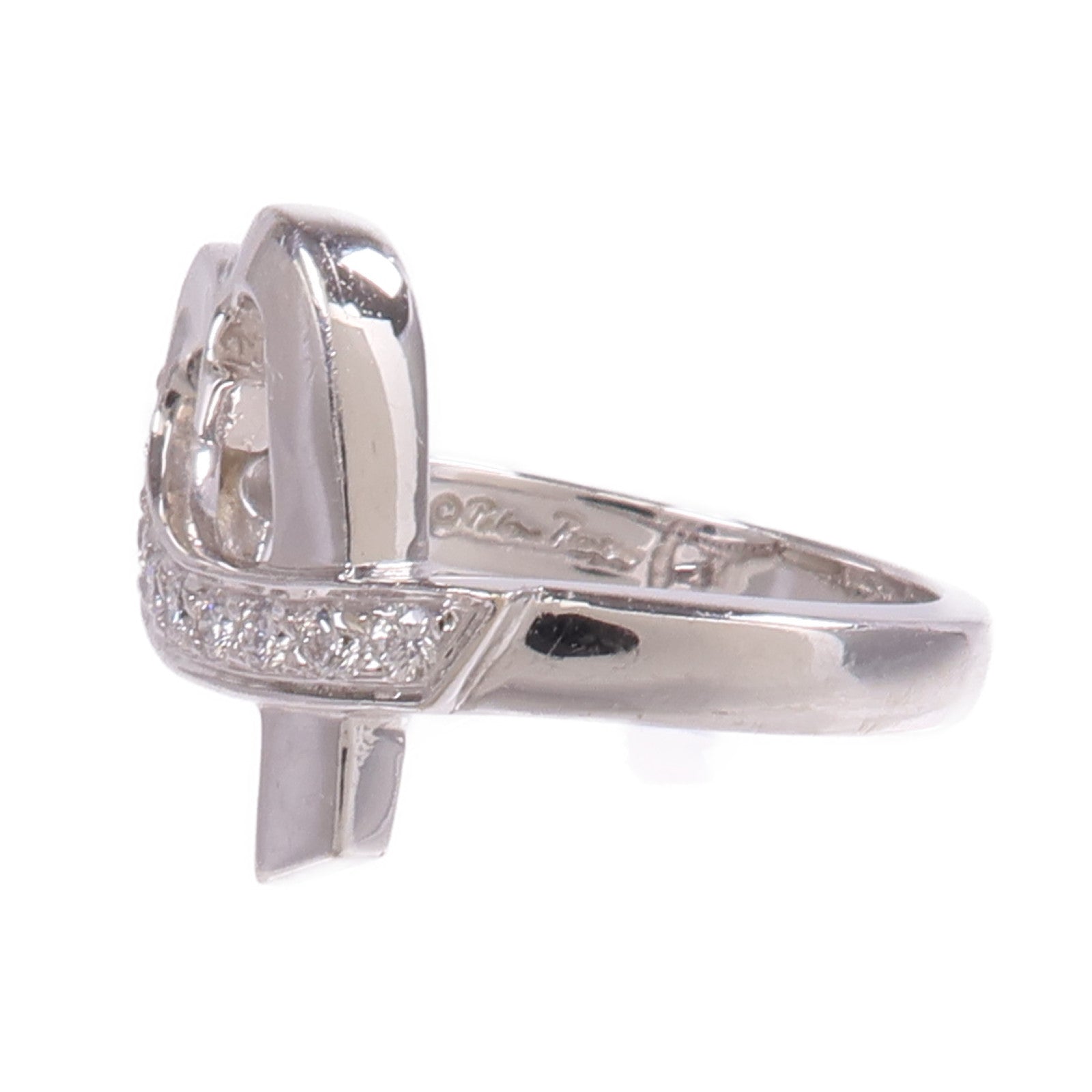 TIFFANY＆CO 【激減優惠】18K白金Diamond Ring鑽石戒指US#4.5