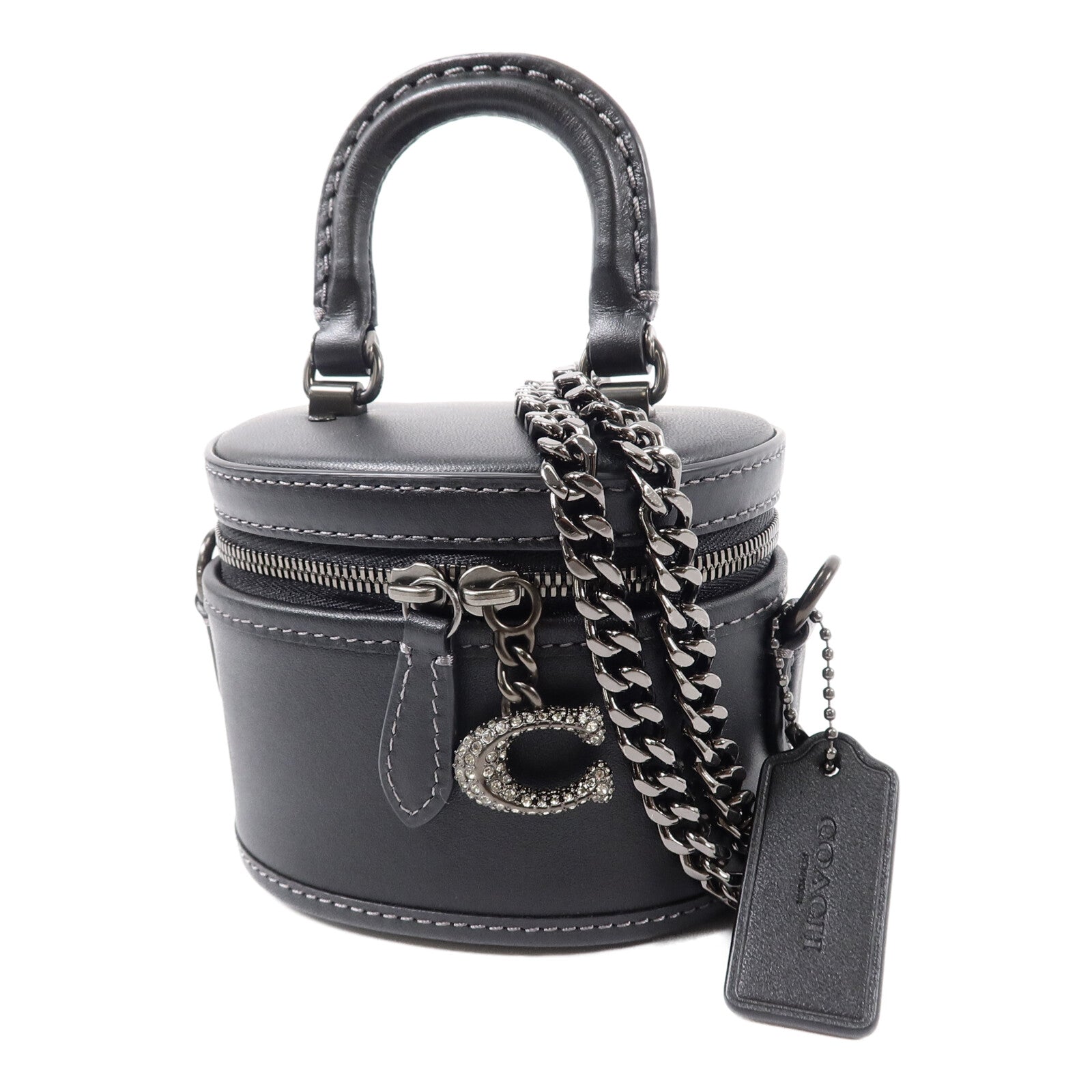 COACH 牛皮皮革Mini Trail 12手挽肩背兩用袋
