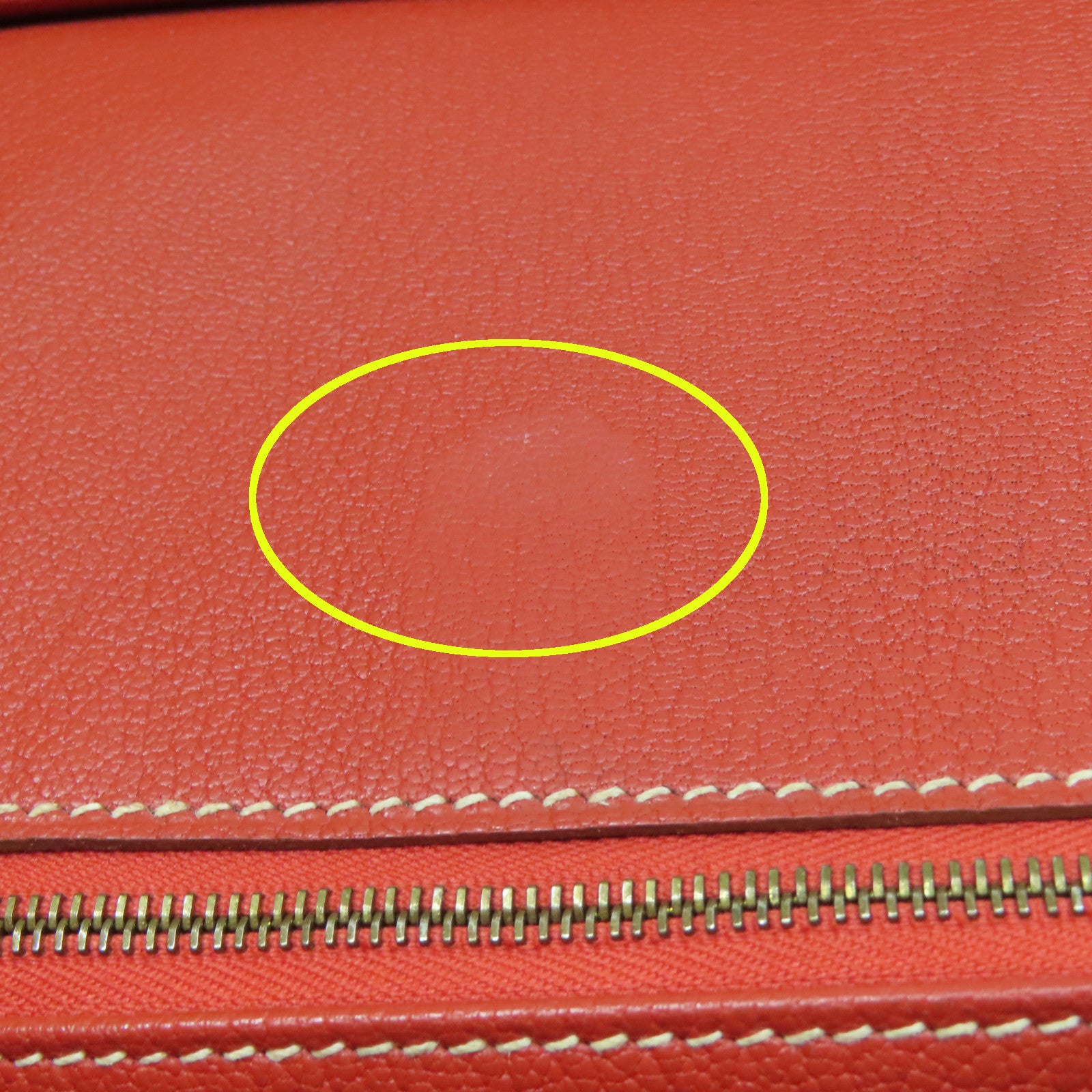 HERMES Togo皮革Shoulder Birkin金扣肩背袋鱷魚橘
