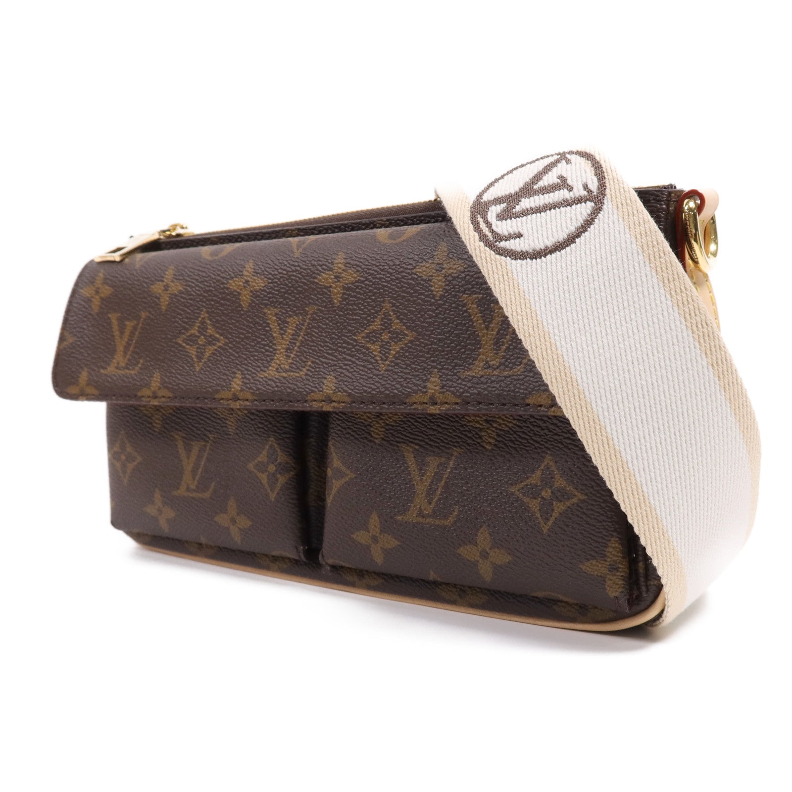 LOUIS VUITTON Monogram 2 way Shoulder Bag金扣手挽肩背兩用袋