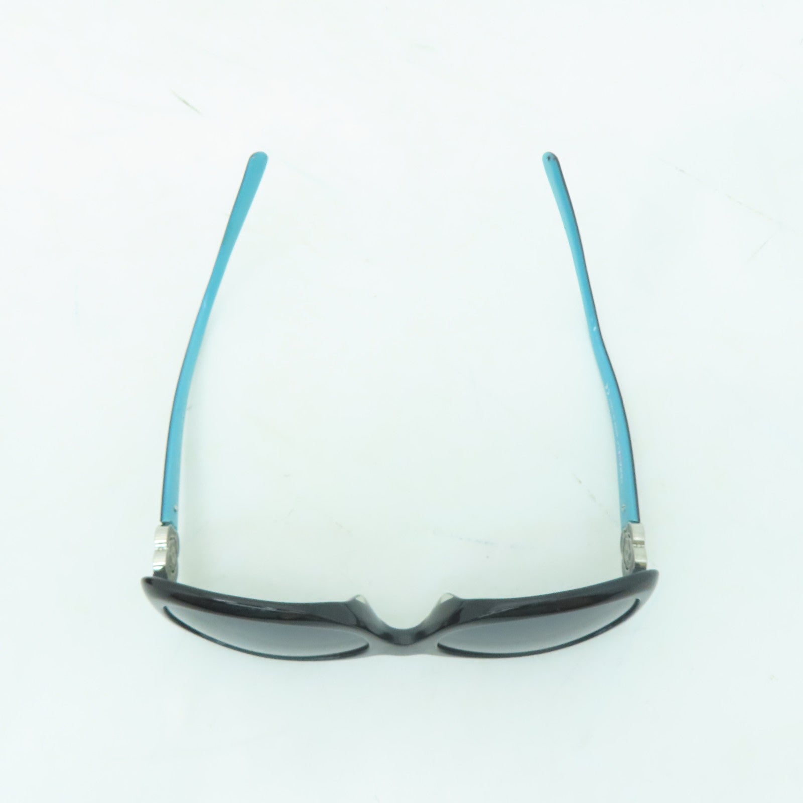 CHANEL 【激減優惠】金屬/PVC Sunglasses太陽眼鏡黑色/綠松石色