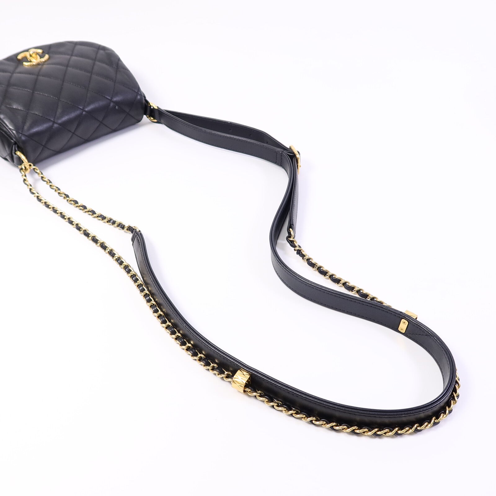 CHANEL 羊皮皮革Coco Mail Crossbody鏈帶肩背袋