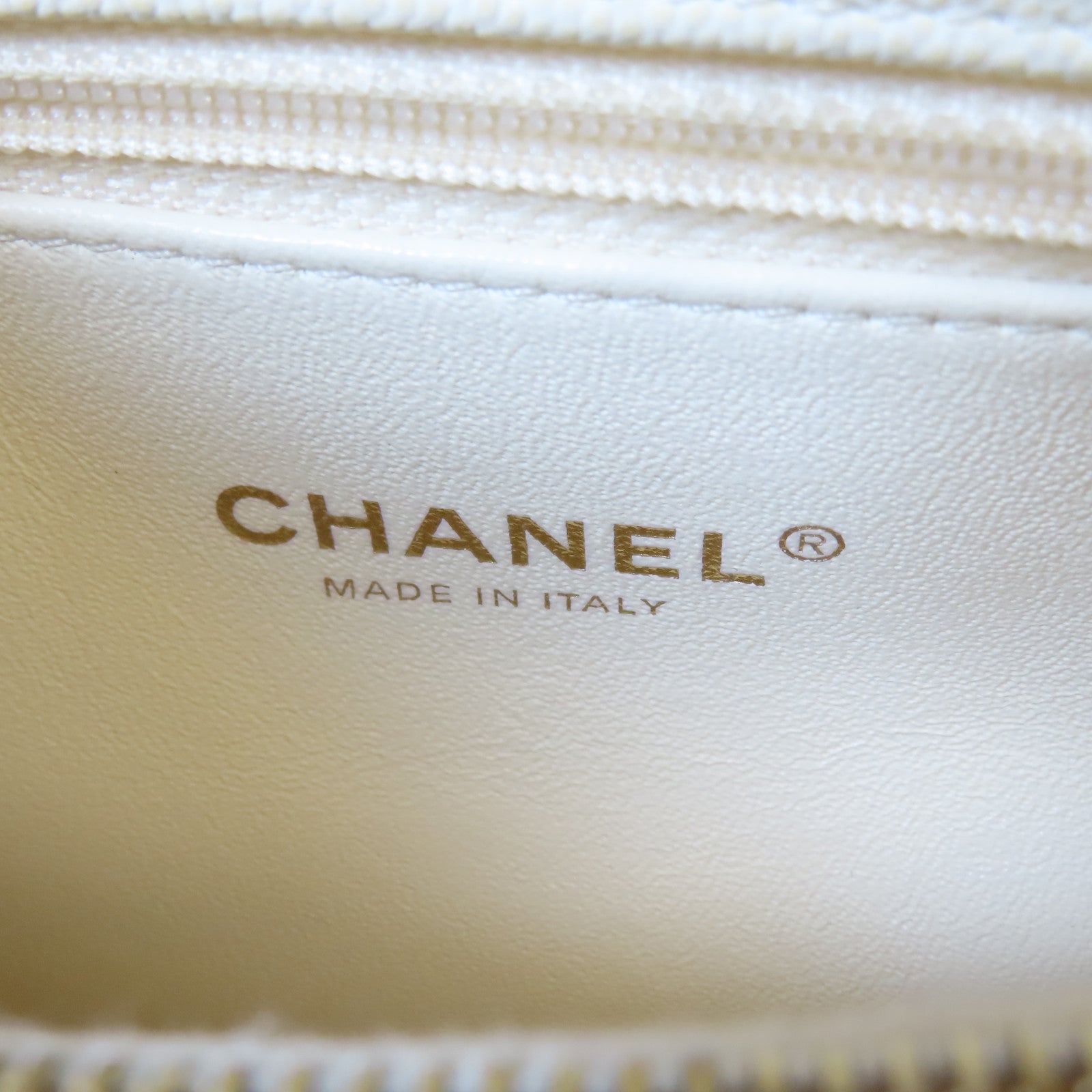 CHANEL 【激減優惠】菱格牛皮皮革Coco Handle金扣鏈帶手挽肩背兩用袋白色
