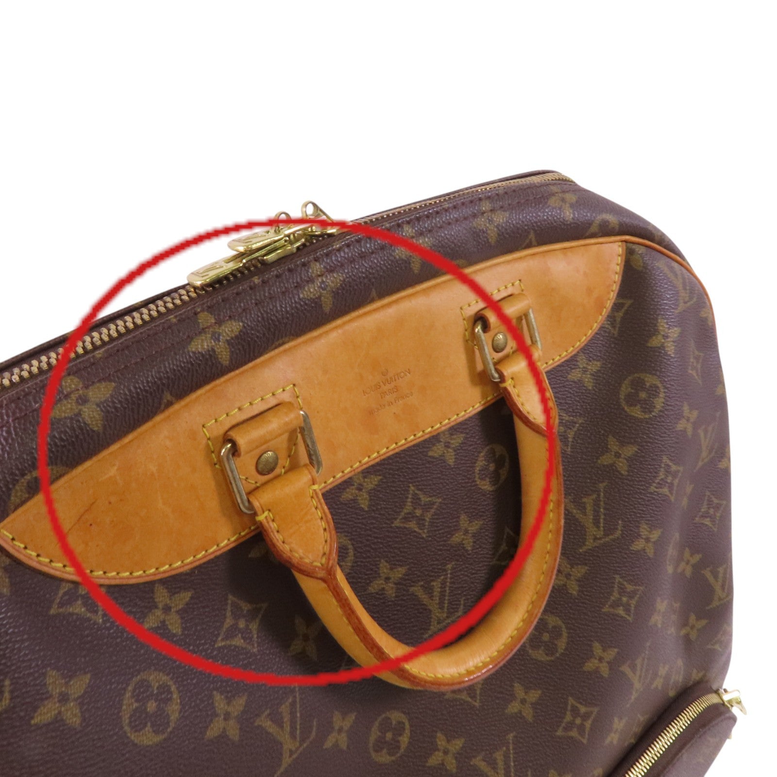 LOUIS VUITTON Monogram Evasion金扣手挽袋