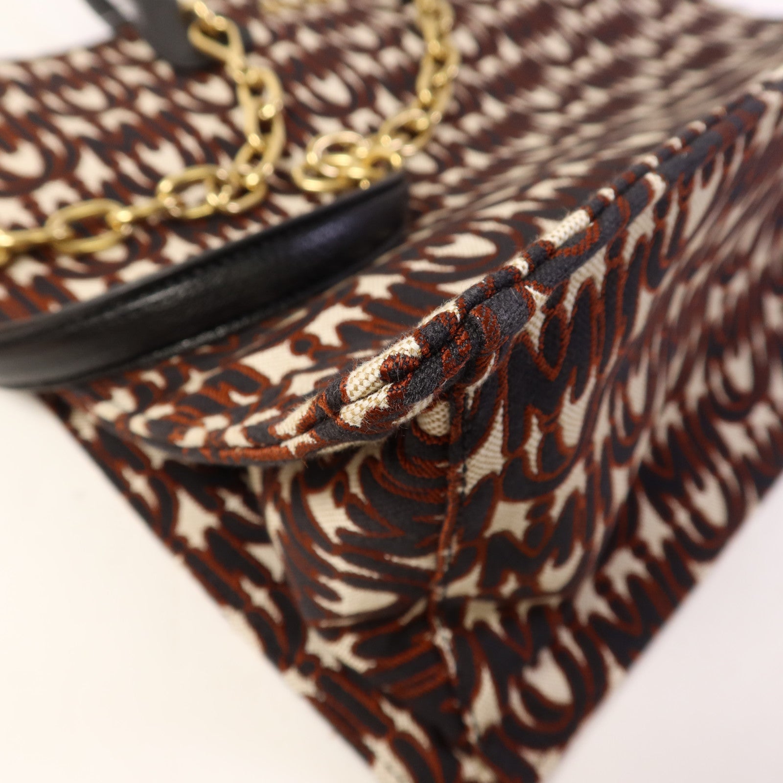 Miu Miu 帆布2 Way Shoulder Bag金扣手挽肩背兩用袋