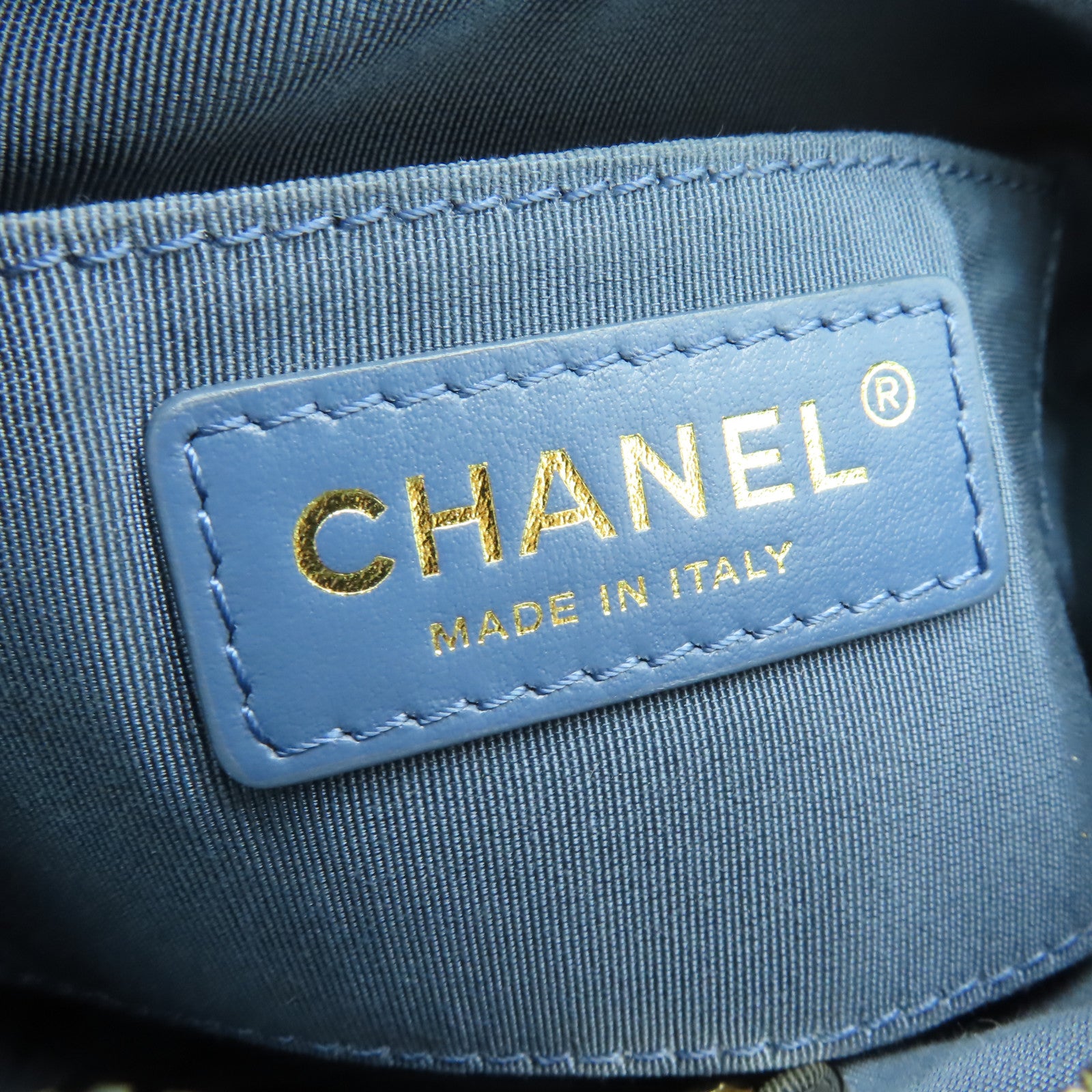 CHANEL 【清倉大減價】皮革Shoulder Bag金扣鏈帶肩背袋淺藍色