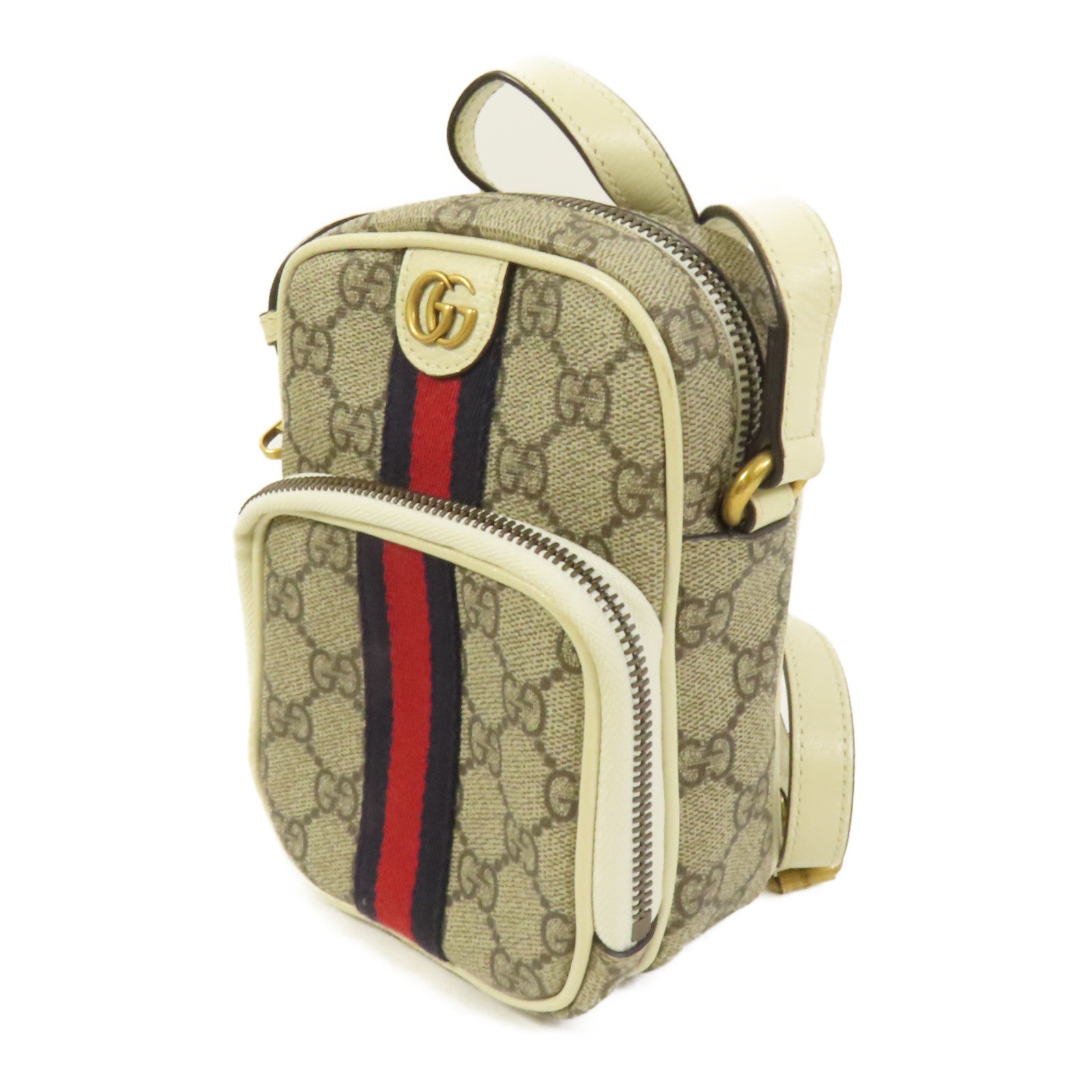 GUCCI 塗層帆布Ophidia Mini Bag肩背袋