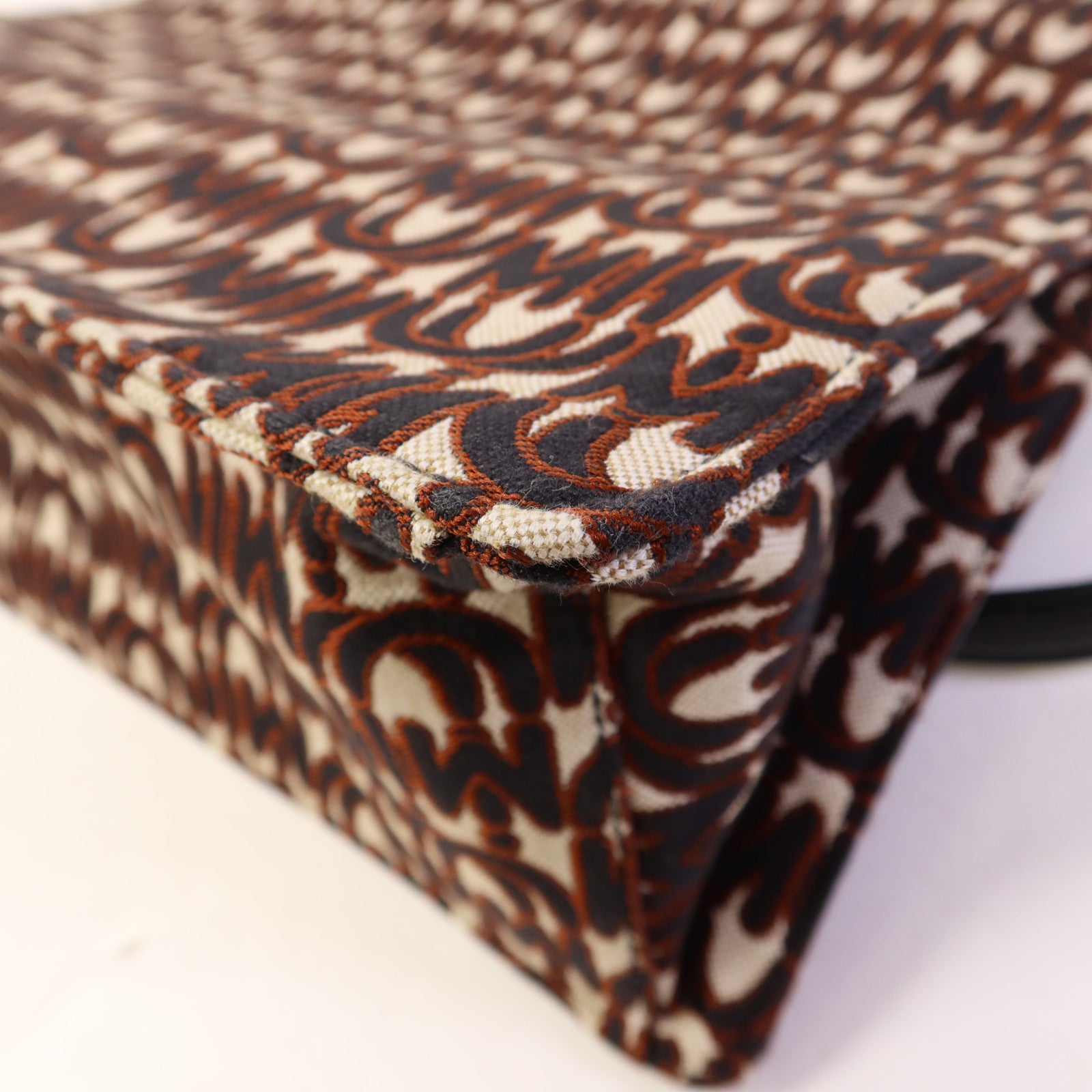 Miu Miu 帆布2 Way Shoulder Bag金扣手挽肩背兩用袋