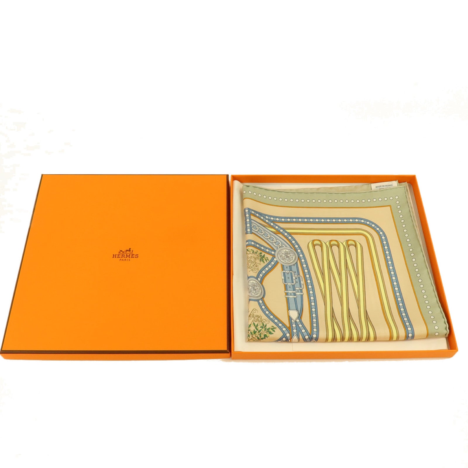HERMES 絲質Scarf 42x42cm絲巾