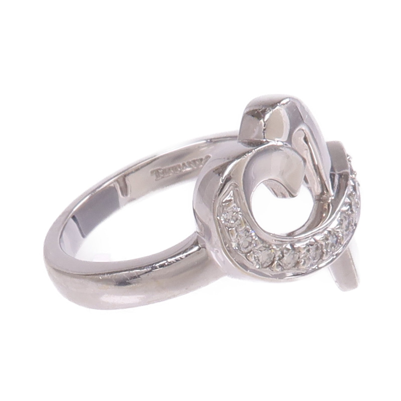 TIFFANY＆CO 【激減優惠】18K白金Diamond Ring鑽石戒指US#4.5