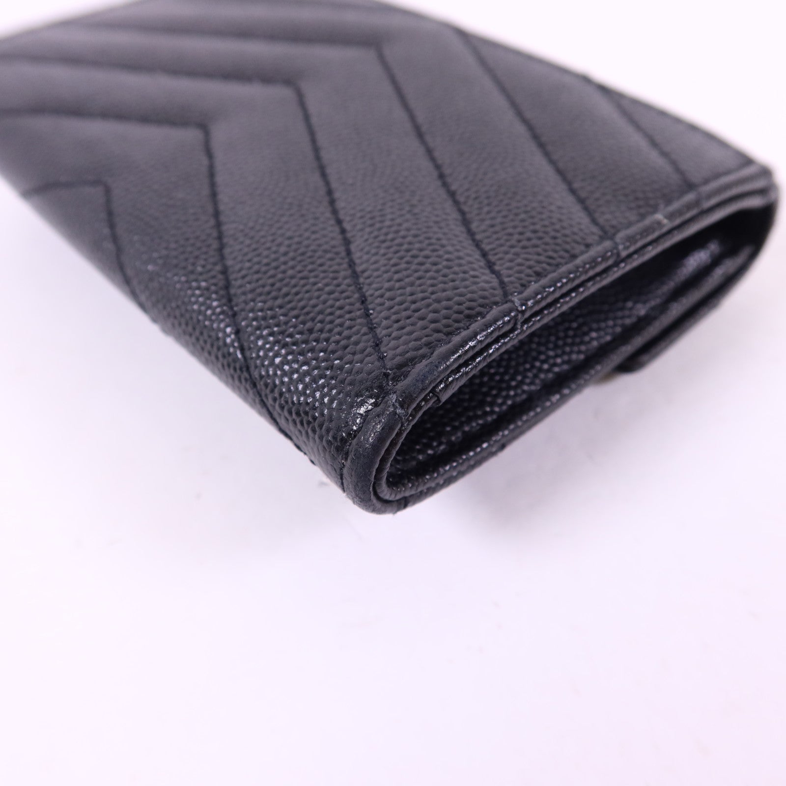 SAINT LAURENT 牛皮皮革Card Case金扣卡片套