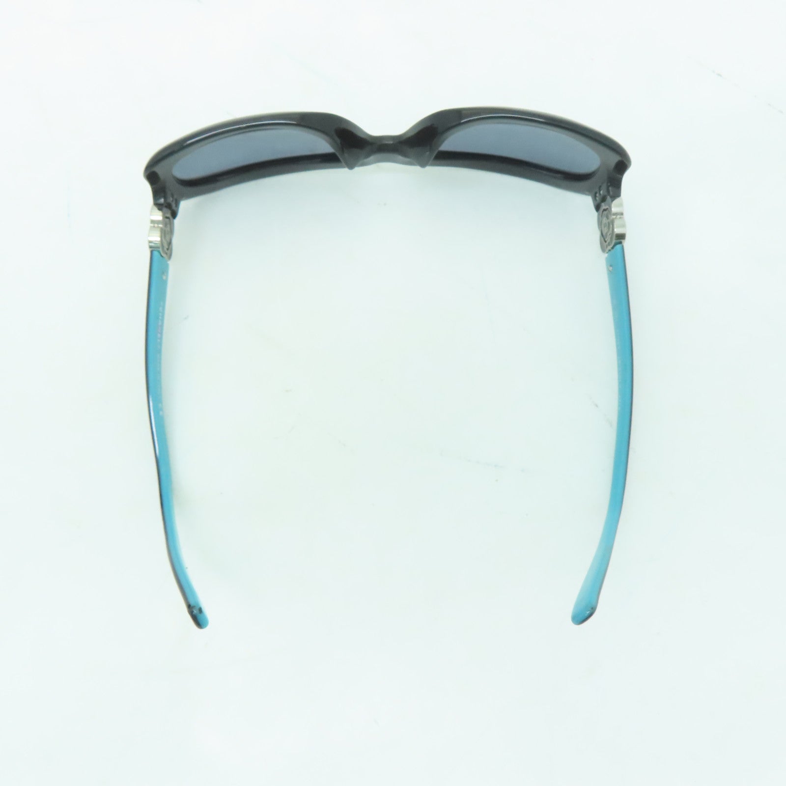 CHANEL 【激減優惠】金屬/PVC Sunglasses太陽眼鏡黑色/綠松石色