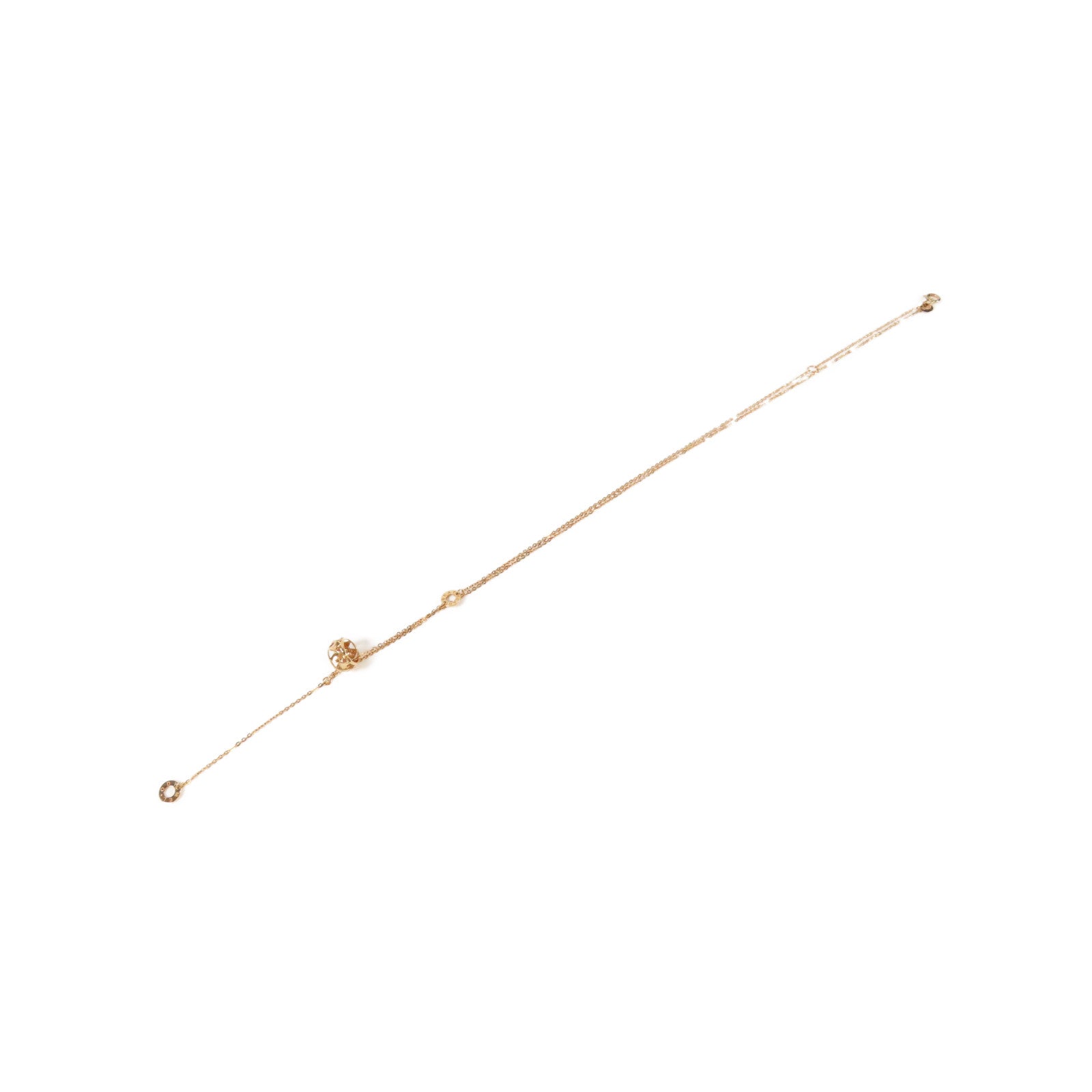 JEWELRY 18K玫瑰金1.6g Diamond Necklace鑽石項鍊#44cm