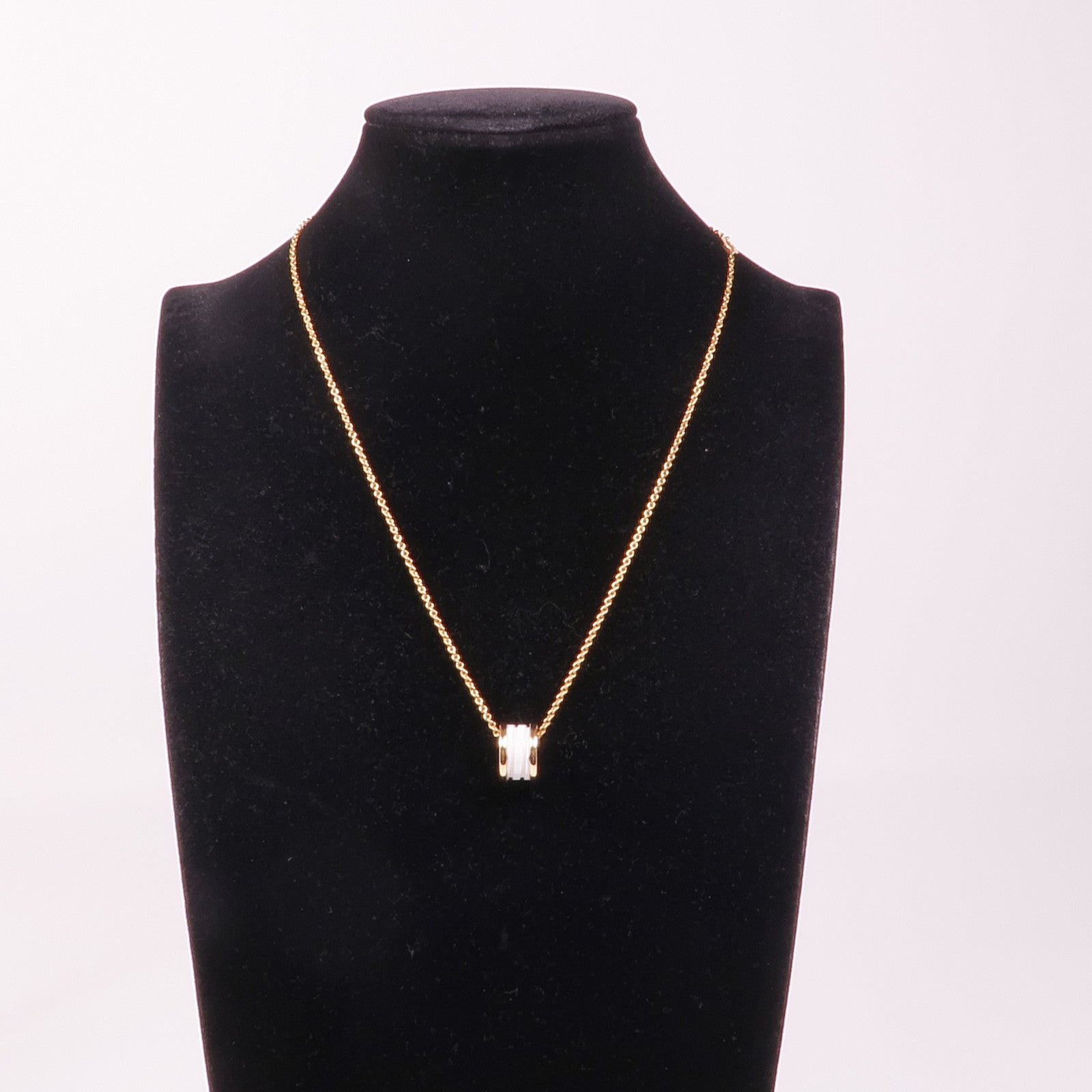BVLGARI 18K玫瑰金/陶瓷B-Zero1 Necklace項鍊