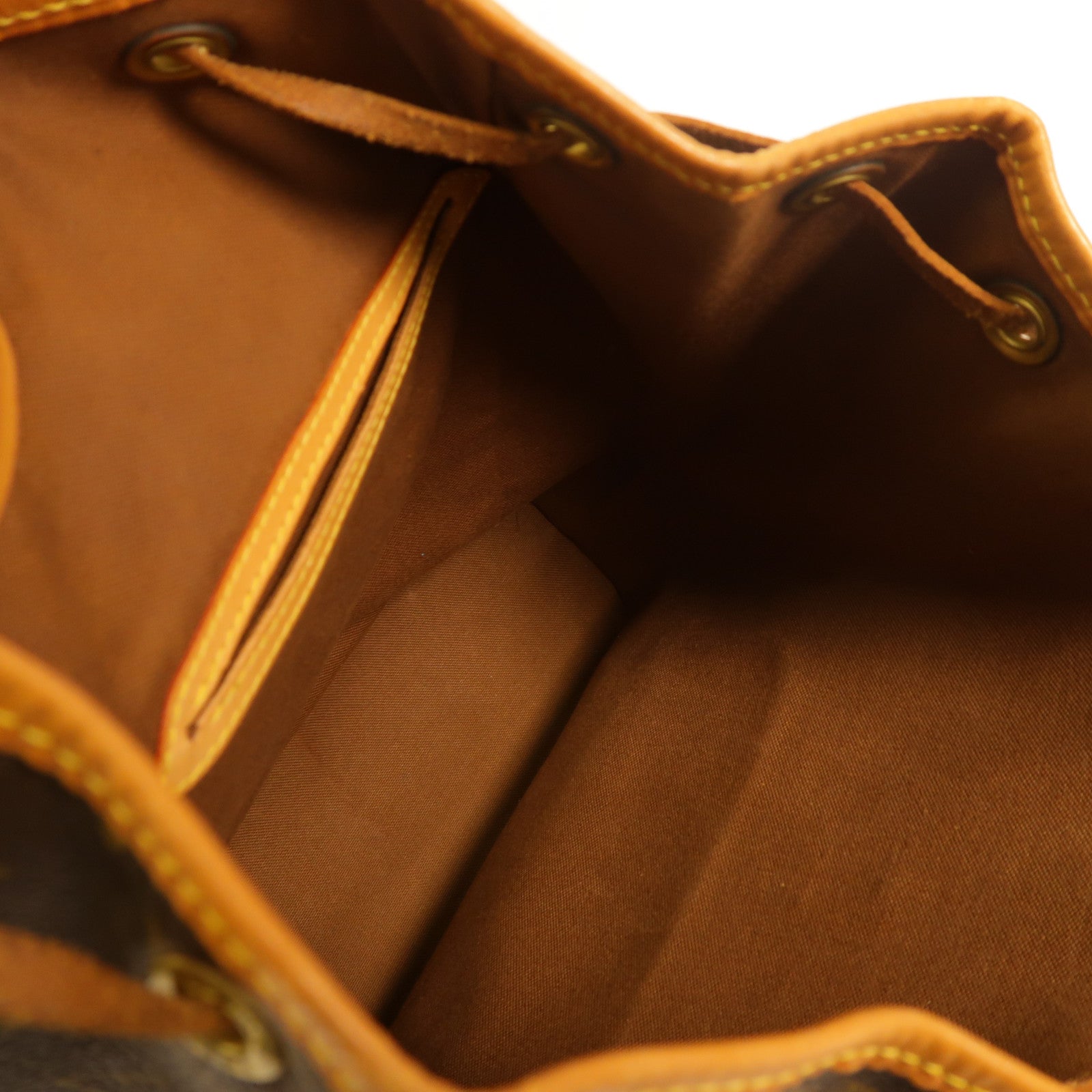LOUIS VUITTON Monogram Montsouris MM金扣背包啡色