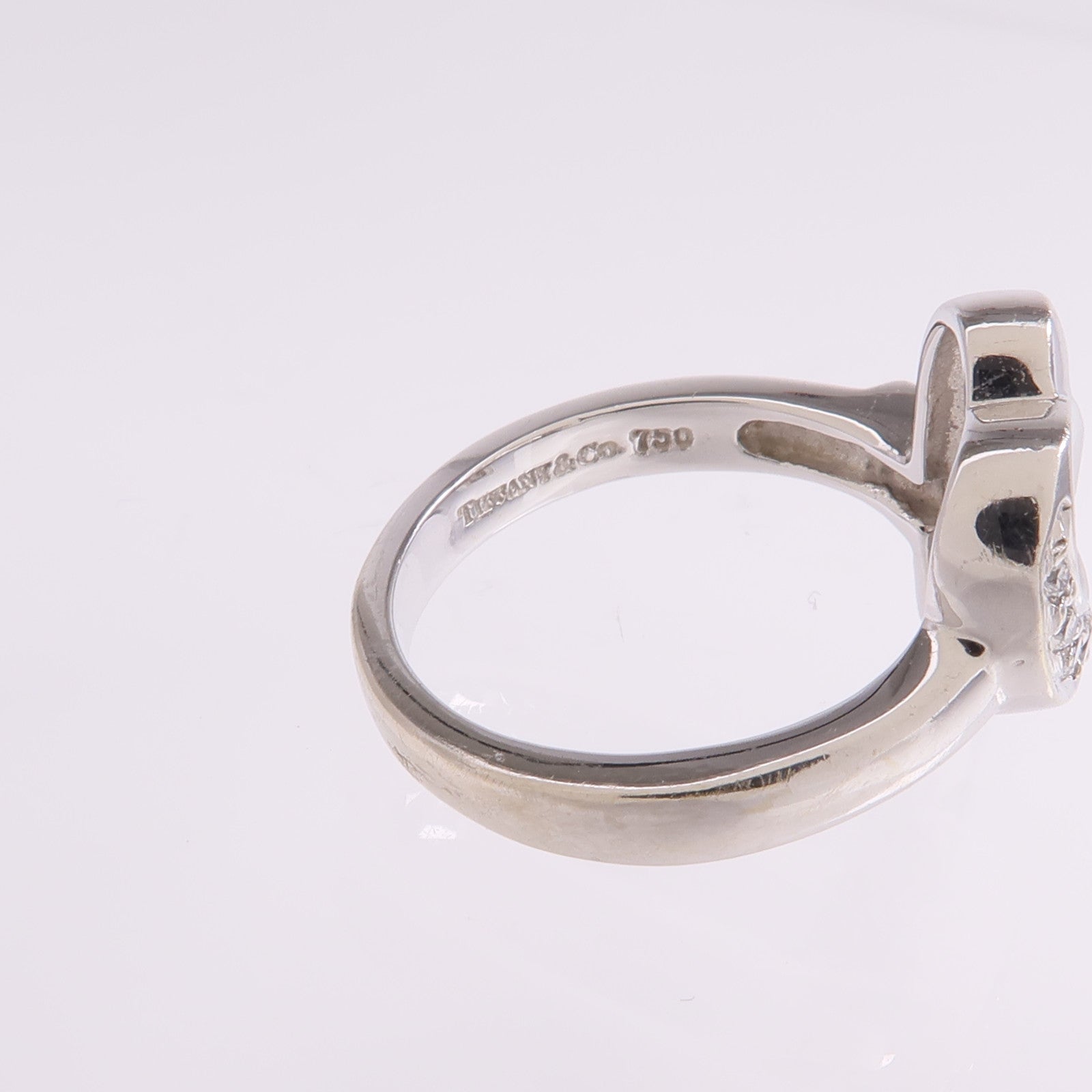 TIFFANY＆CO 【激減優惠】18K白金Diamond Ring鑽石戒指US#4.5