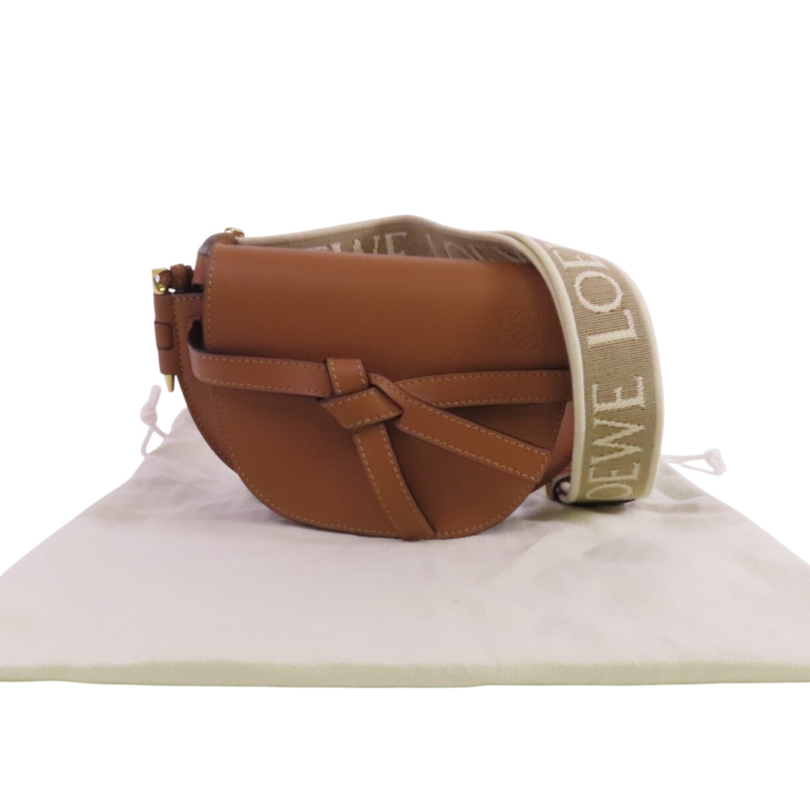 LOEWE 牛皮皮革Mini Gate肩背袋