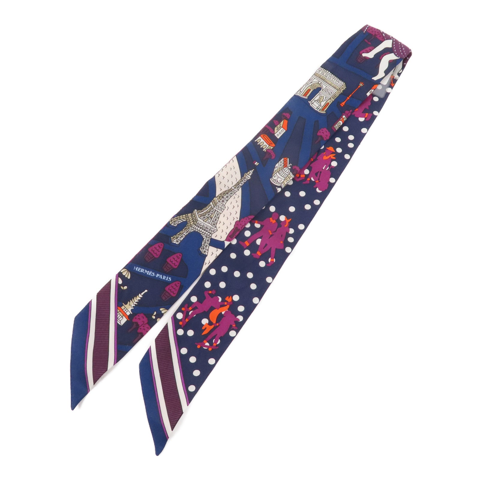 HERMES 絲質Twilly絲巾