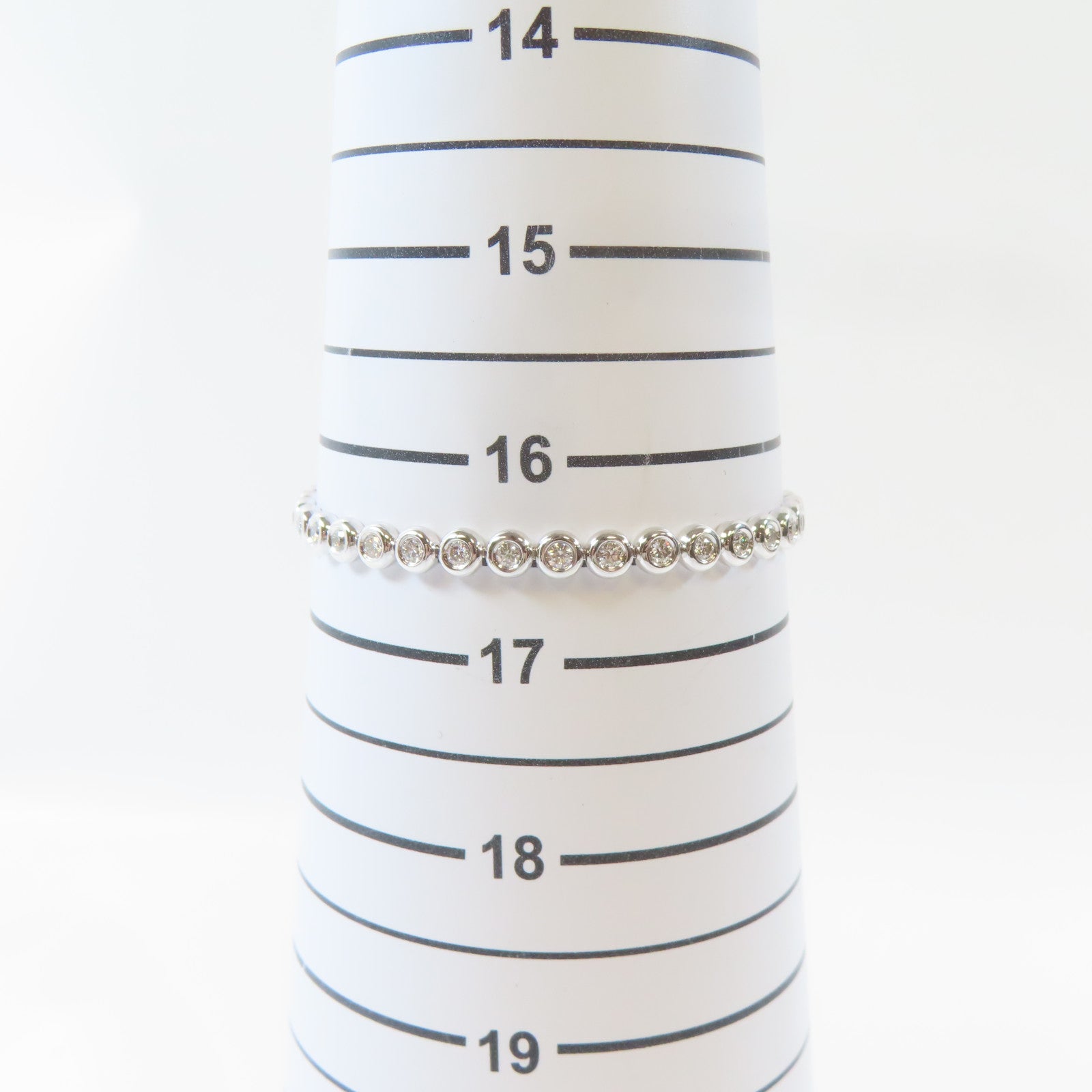 JEWELRY 18K白金Diamond Bracelet2.312ct鑽石手鏈#16.5cm