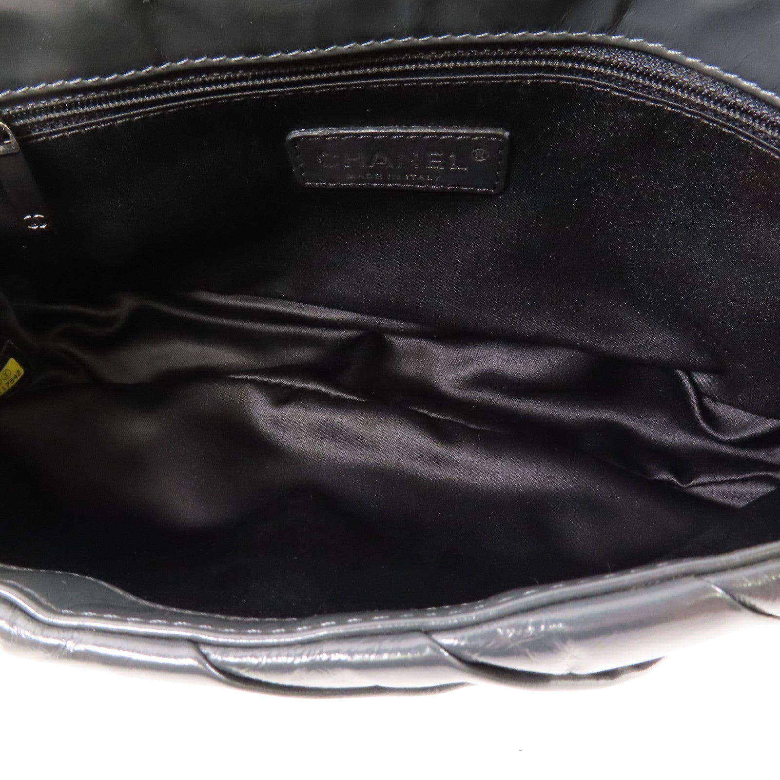 CHANEL 皮革Chain Shoulder Bag銀扣肩背袋