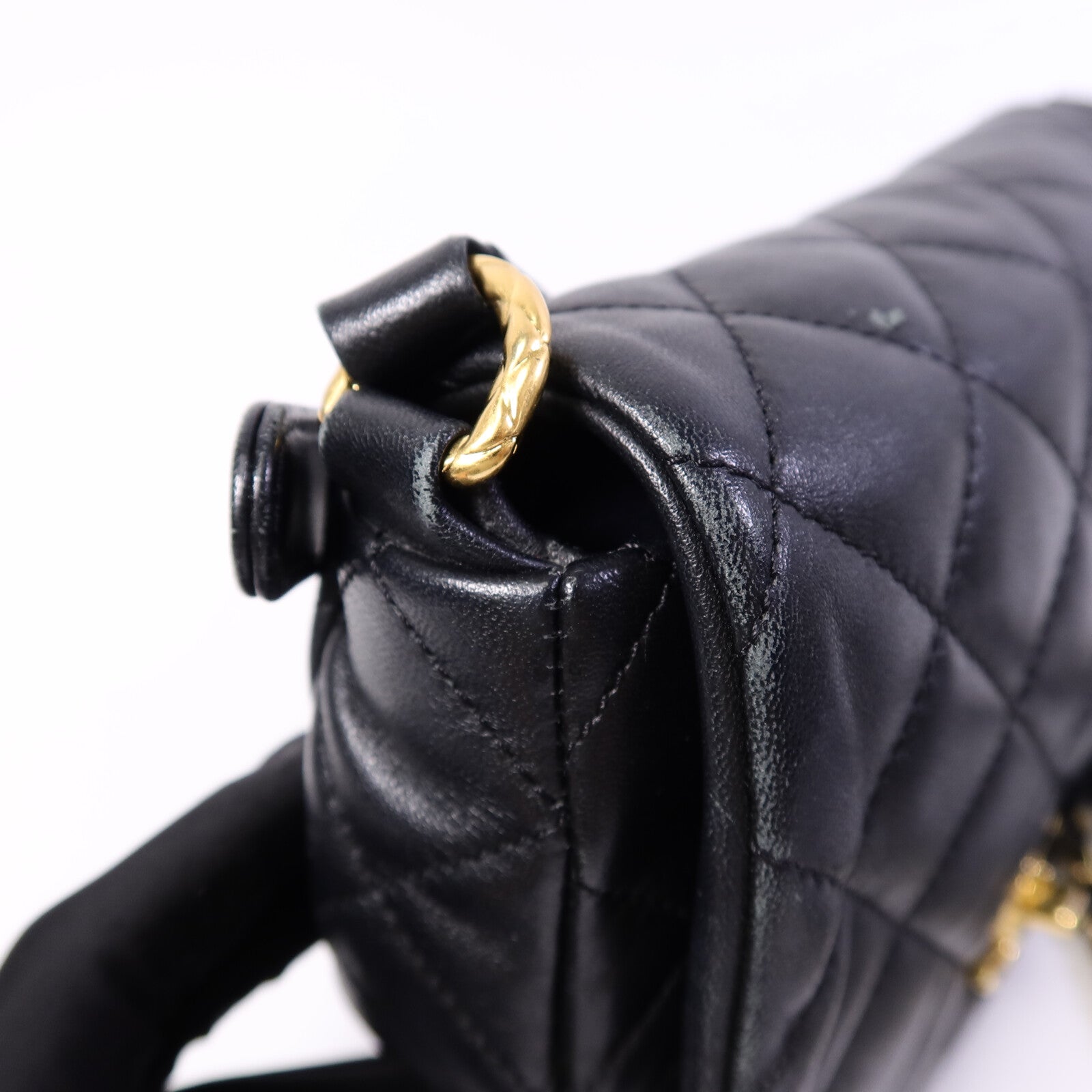 CHANEL 羊皮皮革Coco Mail Crossbody鏈帶肩背袋