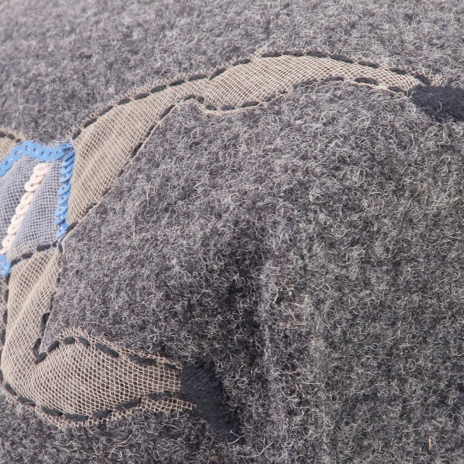 Valentino 毛氈Tote Bag銀扣手挽袋