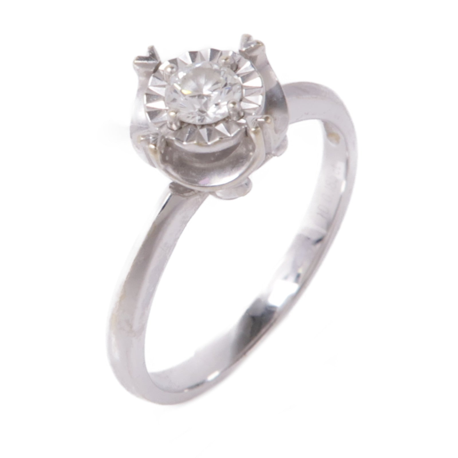 JEWELRY 18K白金Diamond鑽石戒指US#6