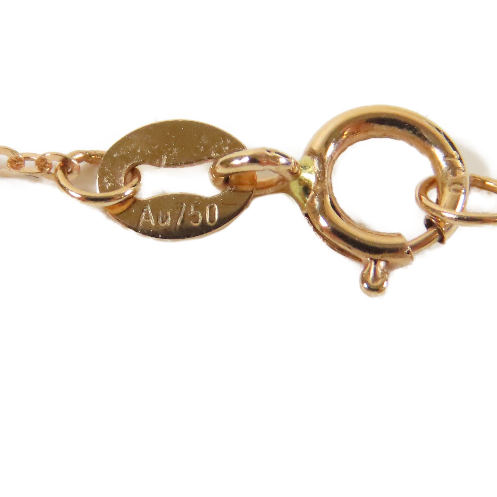 JEWELRY 18K玫瑰金1.6g Diamond Necklace鑽石項鍊#44cm