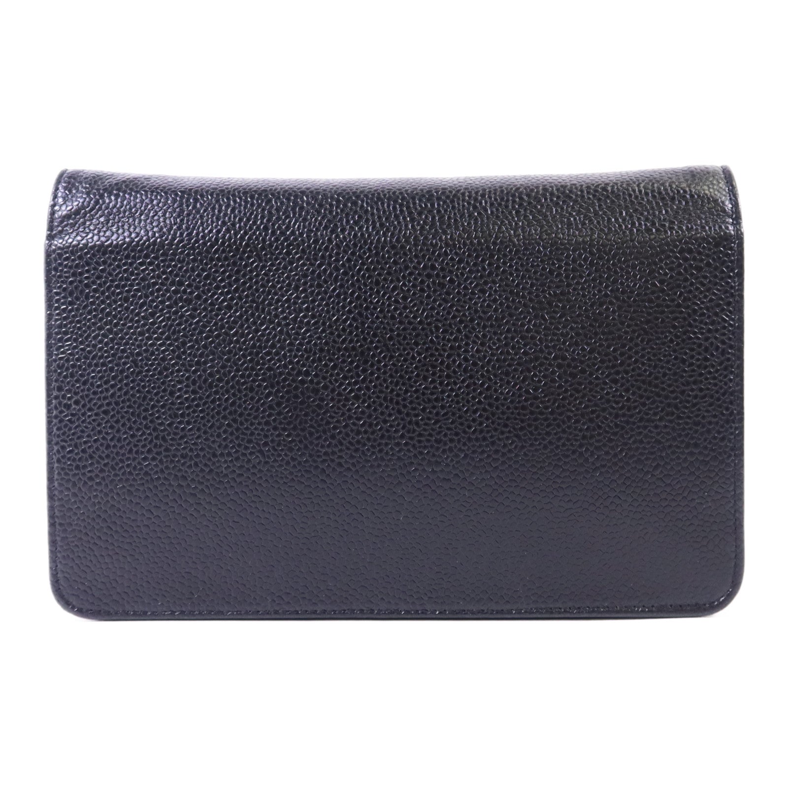 CHANEL 牛皮皮革WOC Wallet On Chain銀扣鏈帶肩背袋