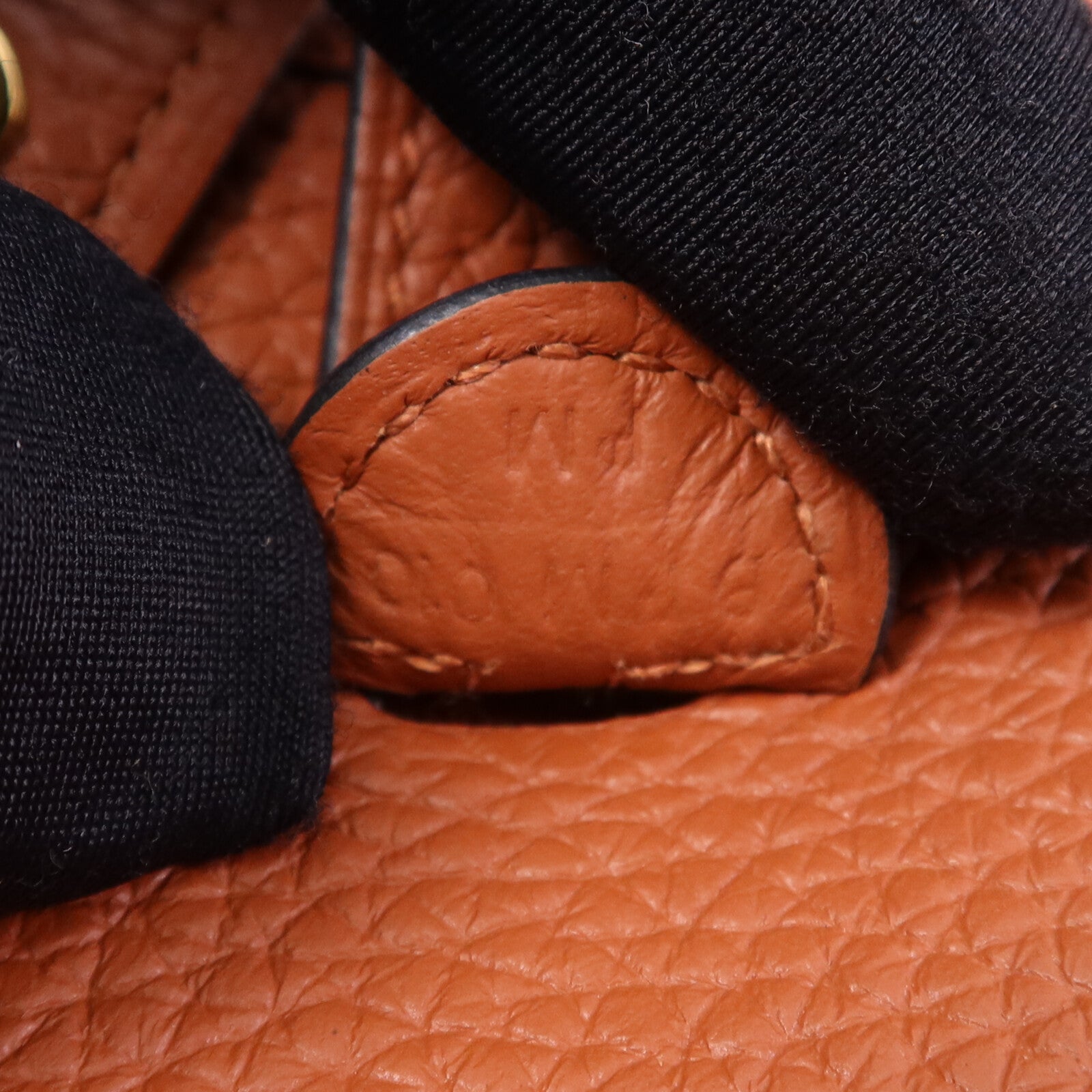 HERMES Clemence皮革Evelyne TPM金扣肩背袋Cuivre