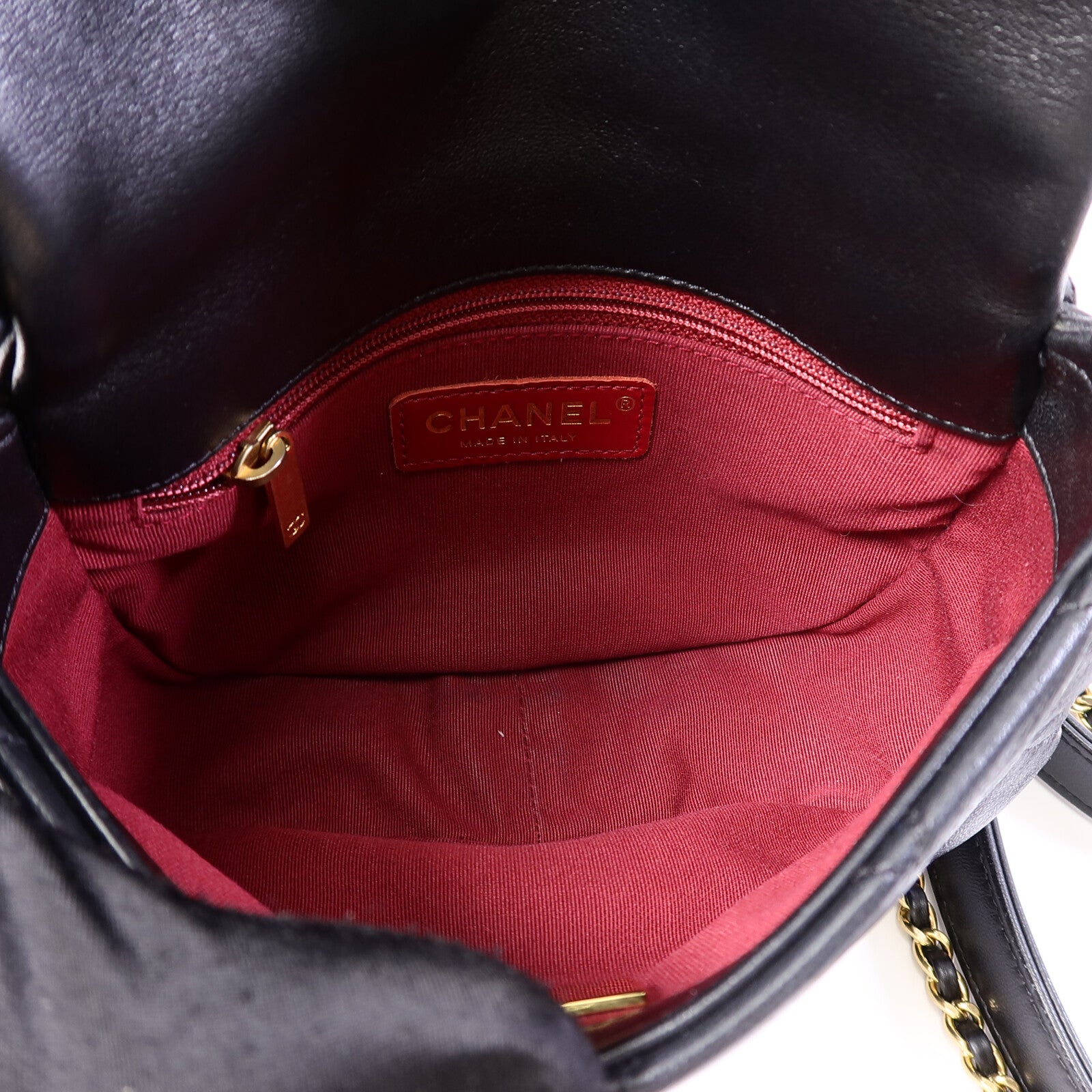 CHANEL 羊皮皮革Coco Mail Crossbody鏈帶肩背袋