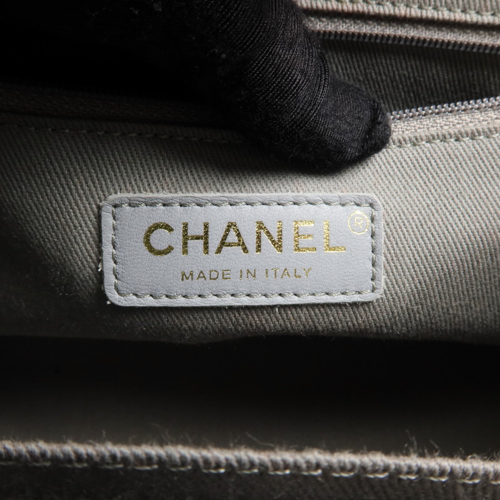CHANEL 牛皮皮革Business Affinity金扣手挽肩背兩用袋