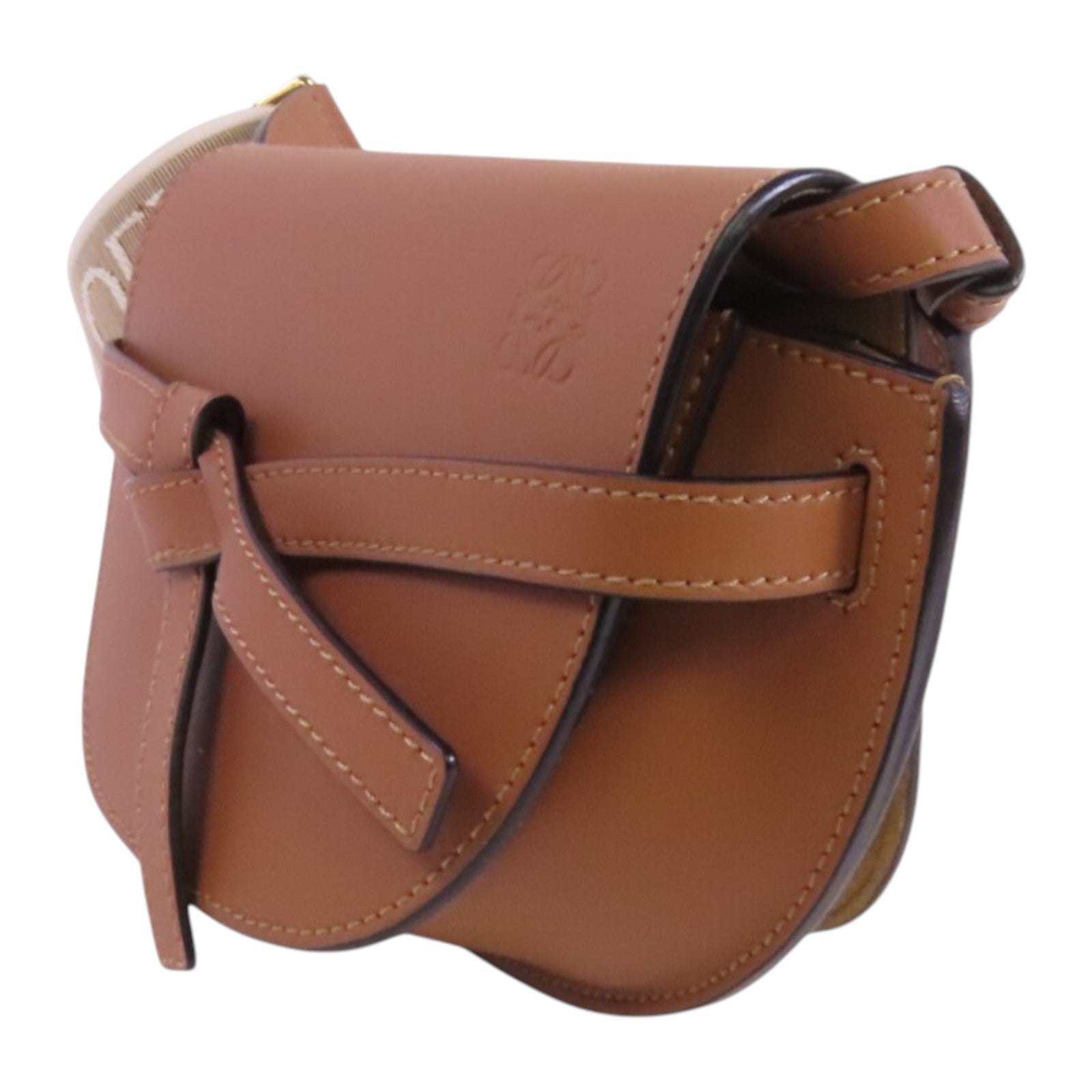 LOEWE 牛皮皮革Mini Gate肩背袋