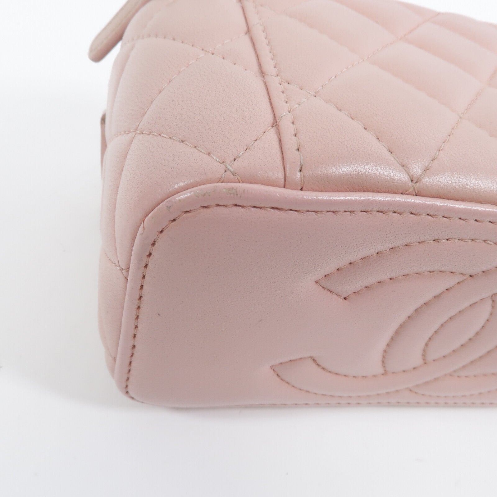 CHANEL 羊皮皮革Vanity Case鏈帶肩背袋