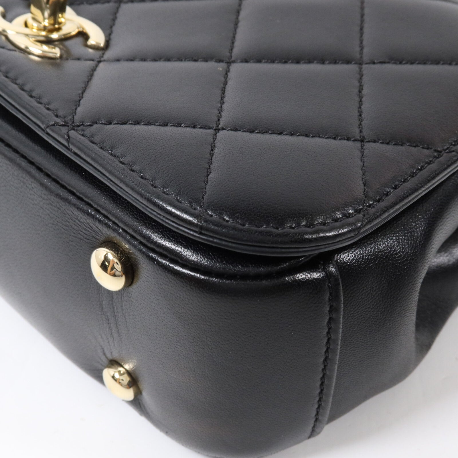 CHANEL 羊皮皮革2 Way Shoulder手挽肩背兩用袋