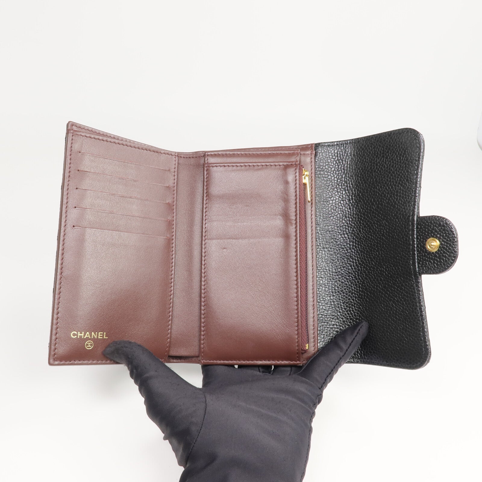 CHANEL 牛皮皮革Classic Medium Flap Wallet長錢包