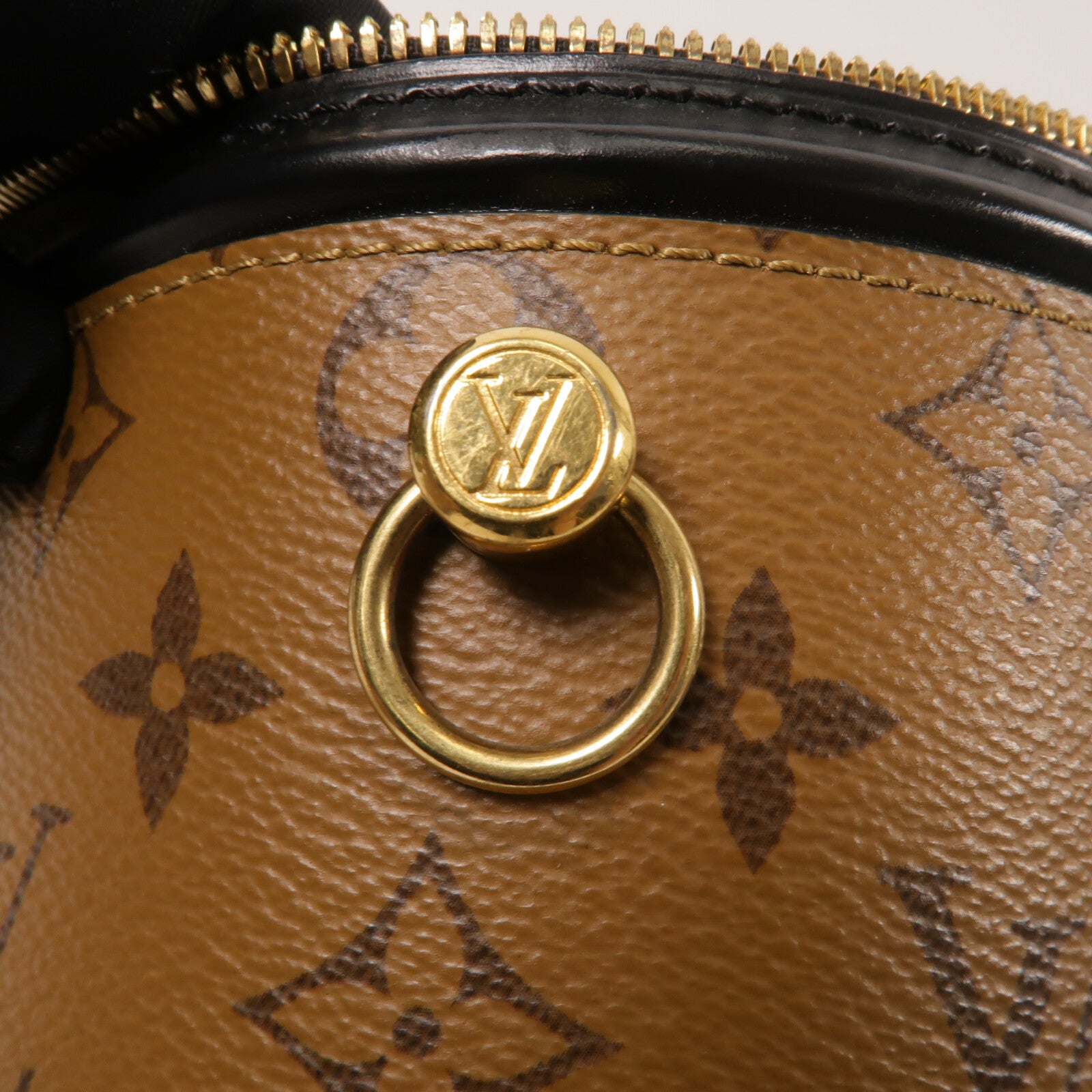 LOUIS VUITTON Monogram Reverse Cannes金扣手挽肩背兩用袋